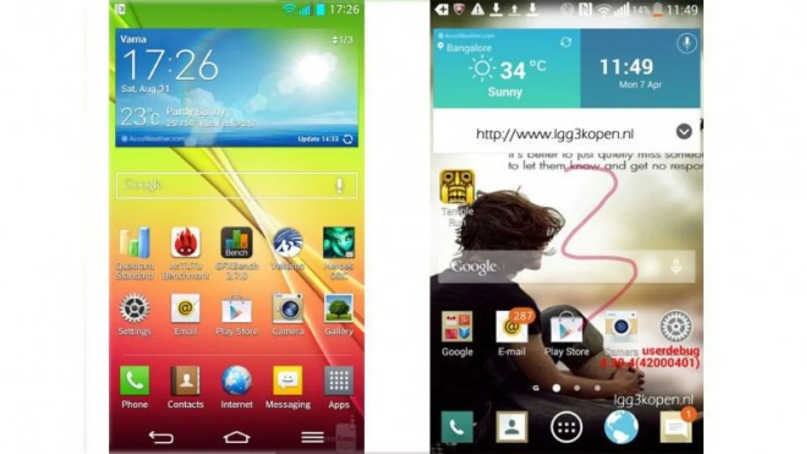 Noi scăpări confirmă ecranul 2K de pe LG G3, vedem o interfață plată și aici