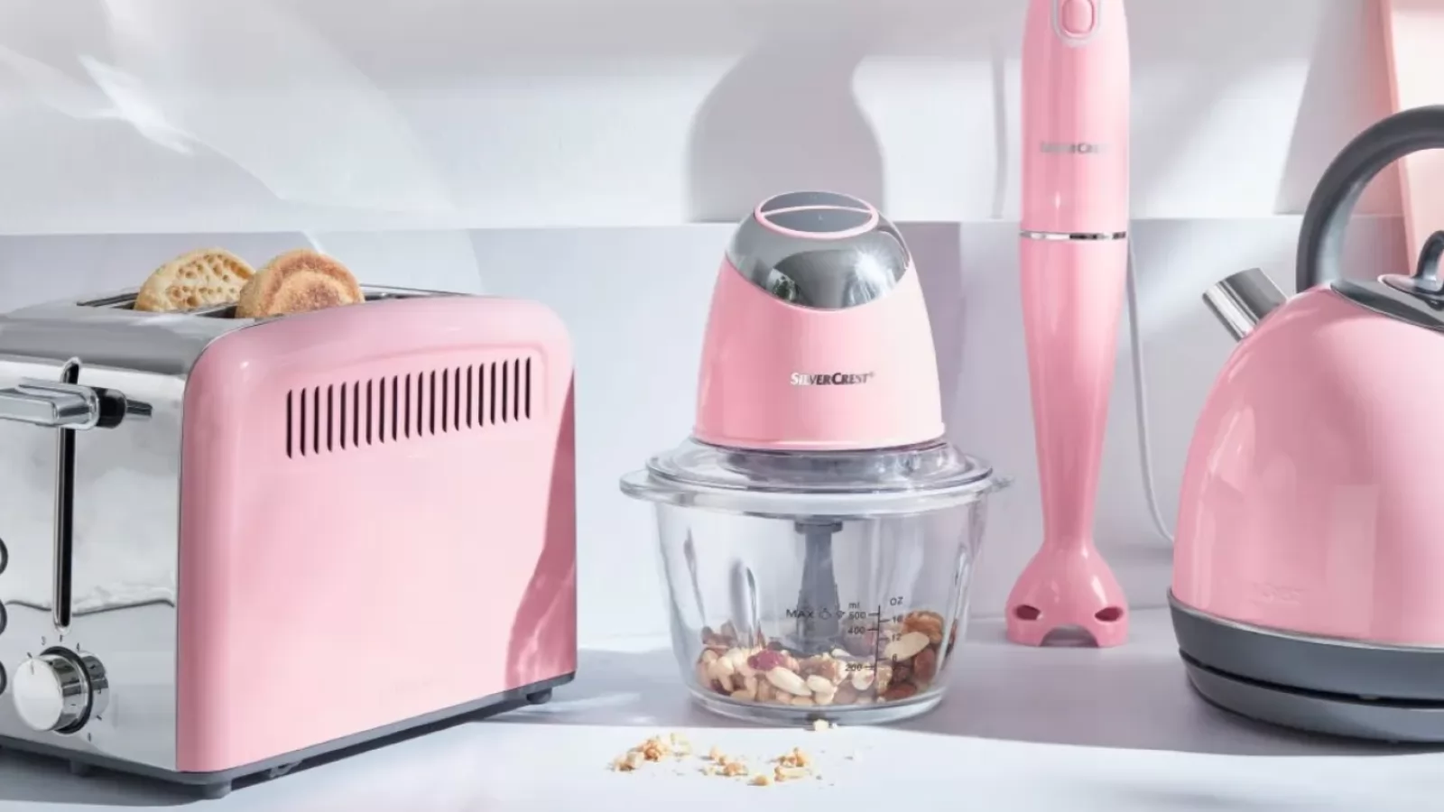 Gadgets în oferta LIDL, în săptămâna 21.01 - 29.01.2023: electrocasnice mici de bucătărie pe nuanțe pastel, espressor manual și friteuză
