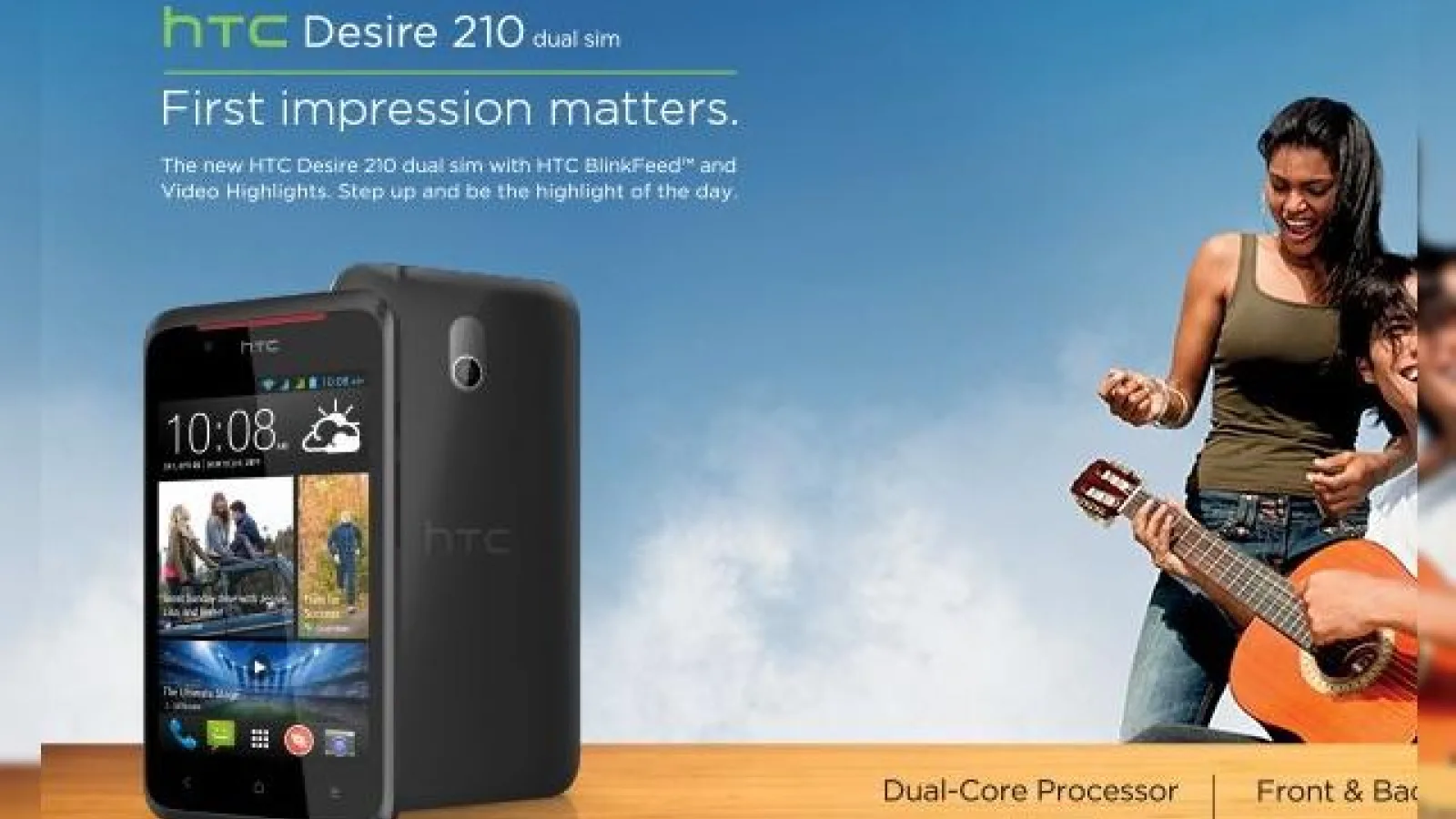 HTC Desire 210, un nou telefon dual SIM cu ecran de 4 inch debutează cu preț accesibil