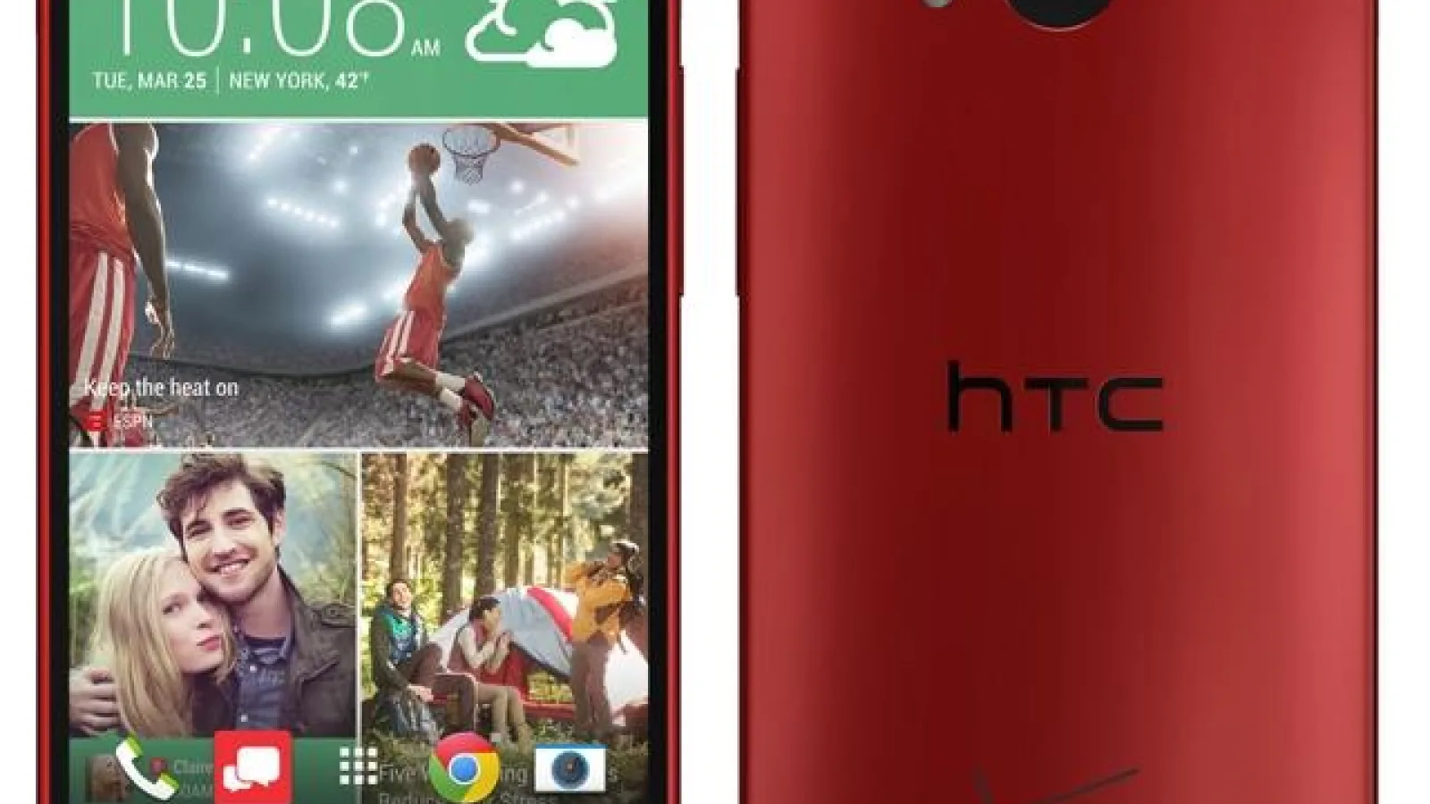 HTC One M8 apare din nou Într-o imagine pe culoarea roșie; acesta va sosi exclusiv prin intermediul operatorului Verizon