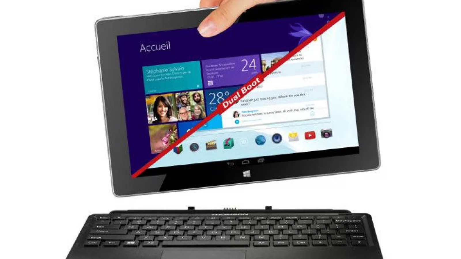 Producătorul francez Thomson anunță lansarea unei tablete dual-OS Android - Windows, ce va sosi cu un procesor Intel Atom