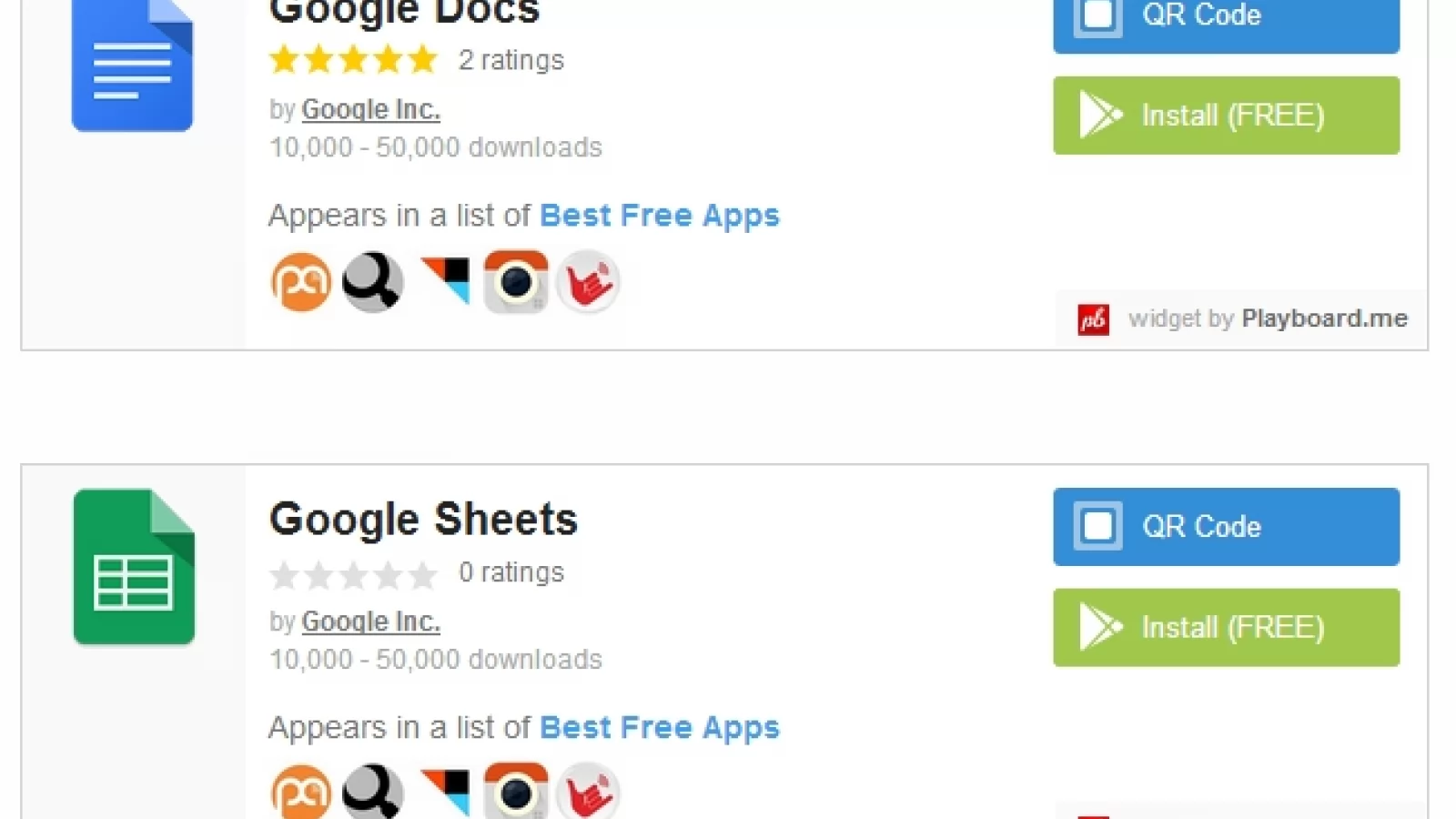 Google introduce aplicațiile Sheets și Docs În magazinul de aplicații Google Play
