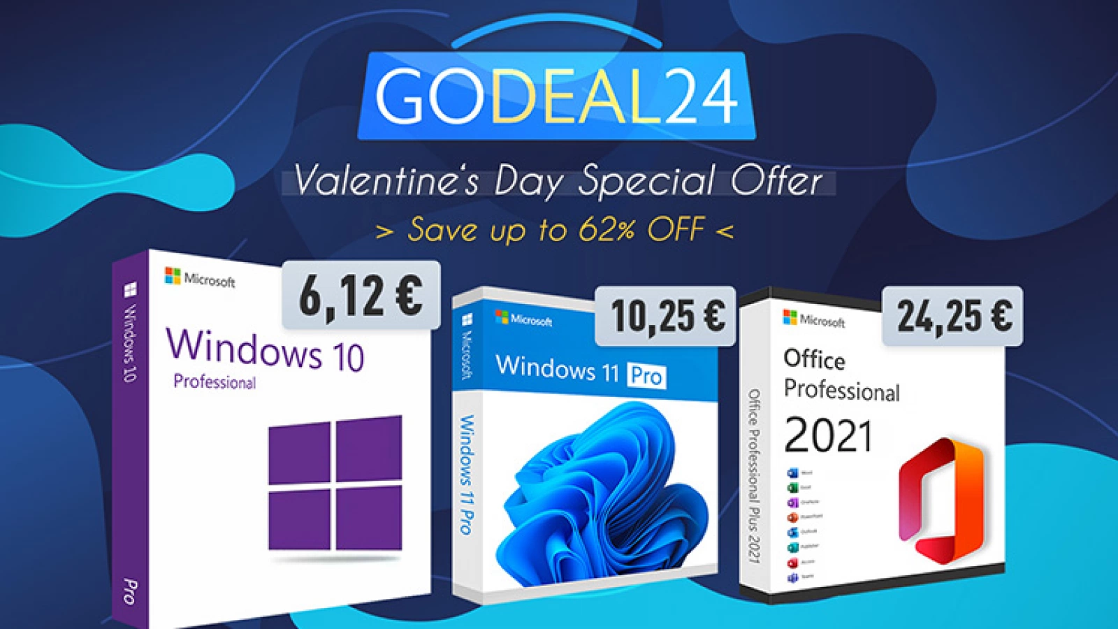 Ofertele continuă pe GoDeal24 și ai licențe Windows 10 de la 30 de lei plus pachete cu Office și Windows pentru noul tău PC