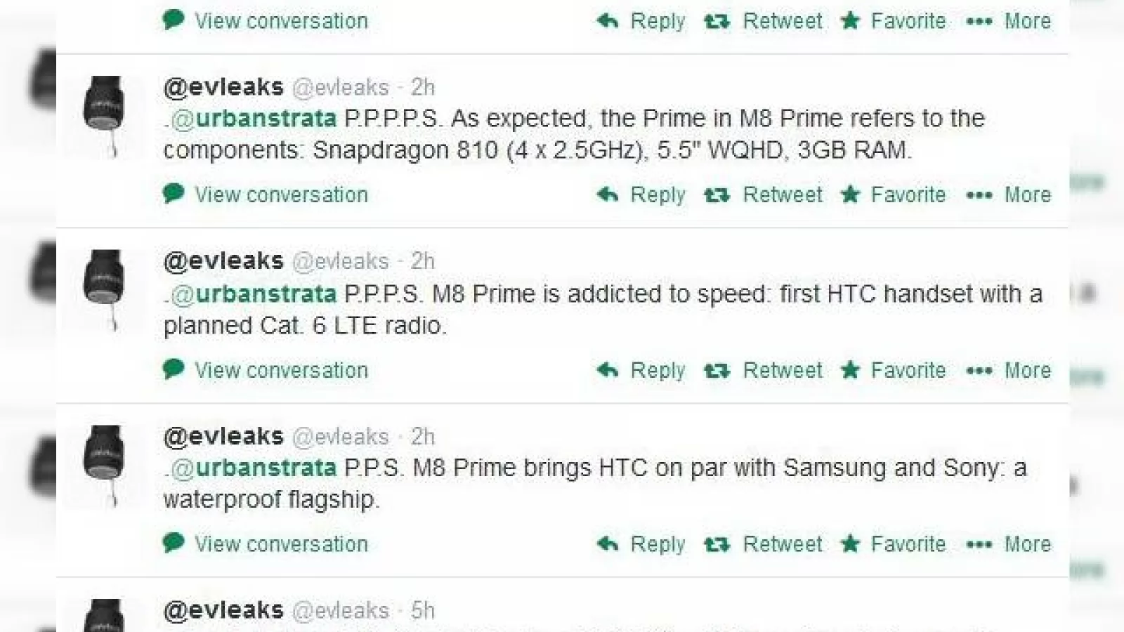 Lista detaliată de specificații a lui HTC One (M8) Prime ajunge pe web
