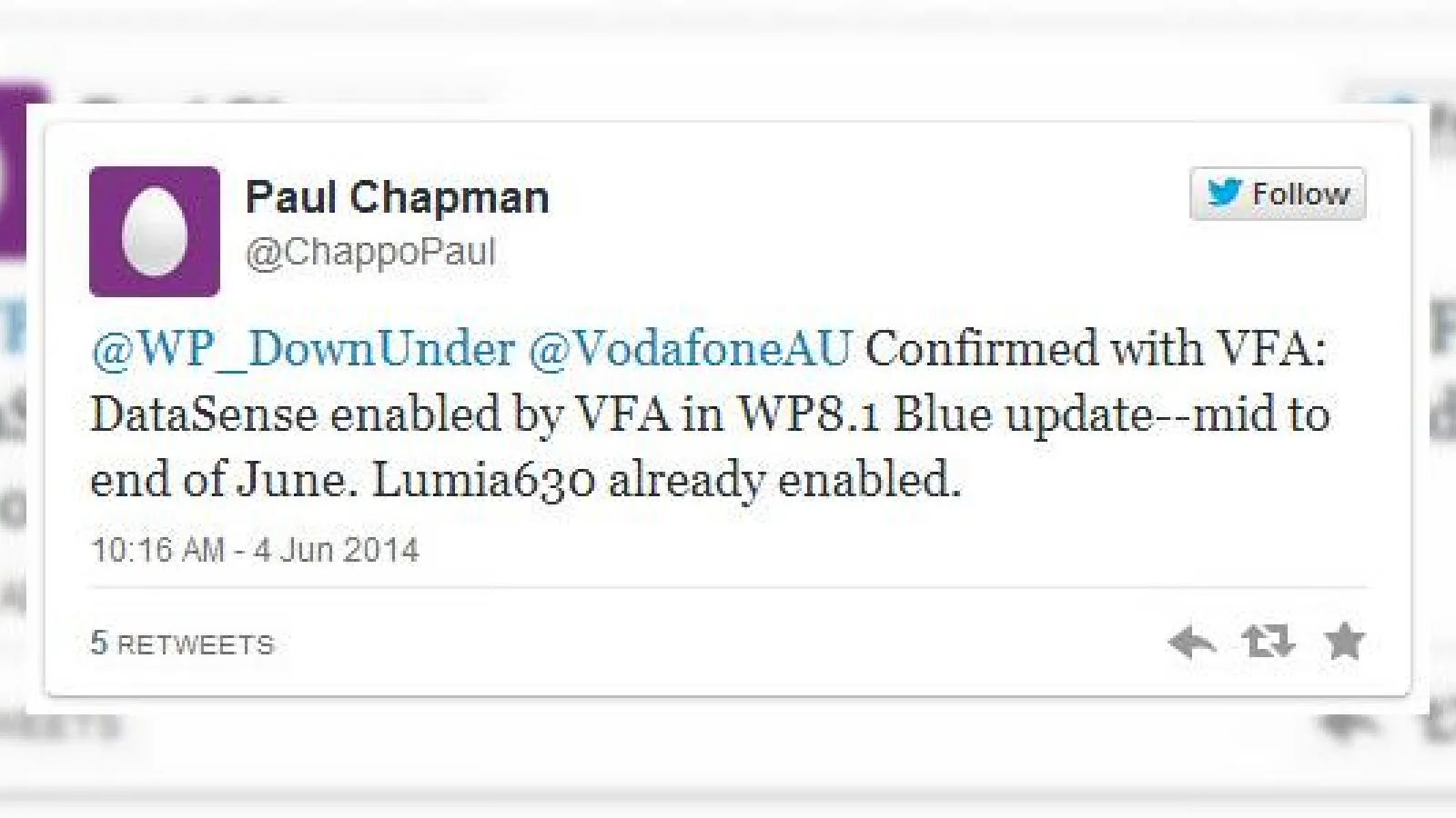 Windows Phone 8.1 va fi oferit ca actualizare În rețeaua Vodafone Australia În această lună