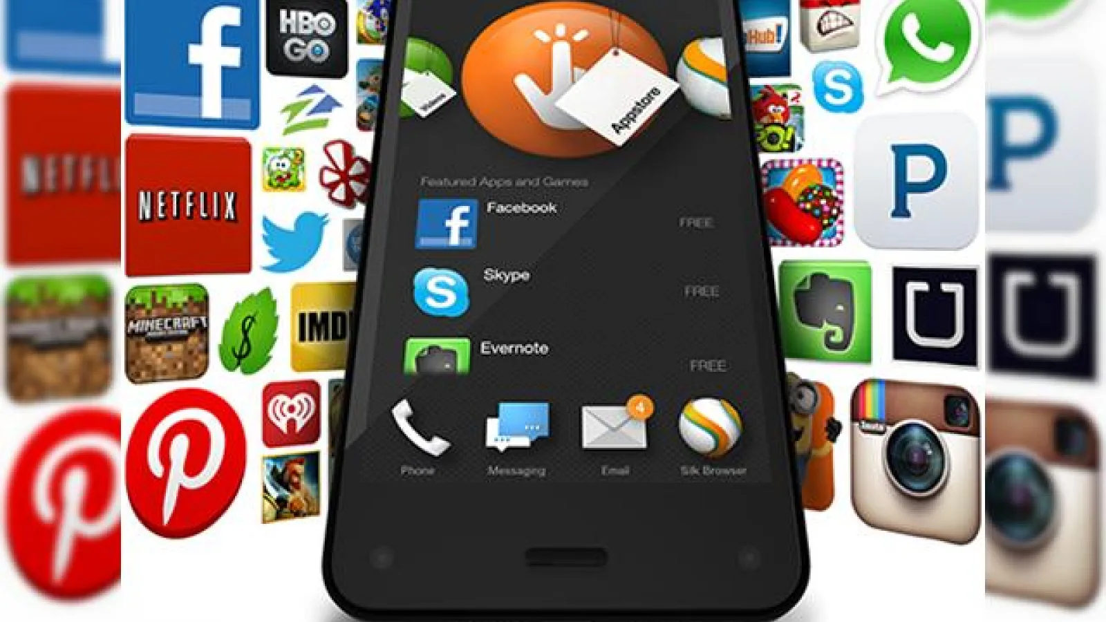 Smartphone-ul Amazon Fire Phone lansat oficial; vine cu 5 camere frontale și interfață 3D