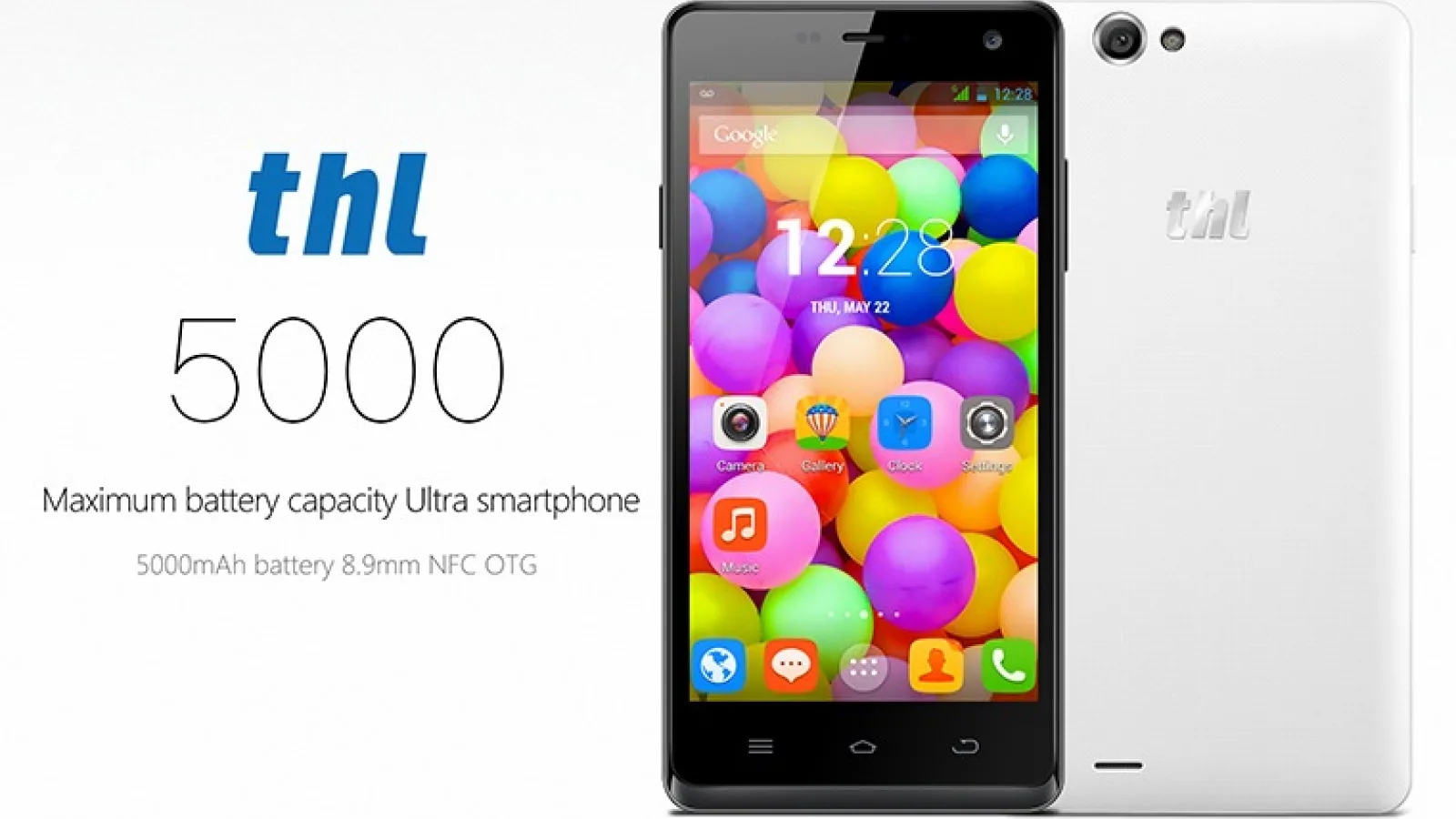 Producătorul chinez THL anunță smartphone-ul high-end THL 5000; acesta dispune de o baterie de 5000 mAh și vine la un preț de sub 300$