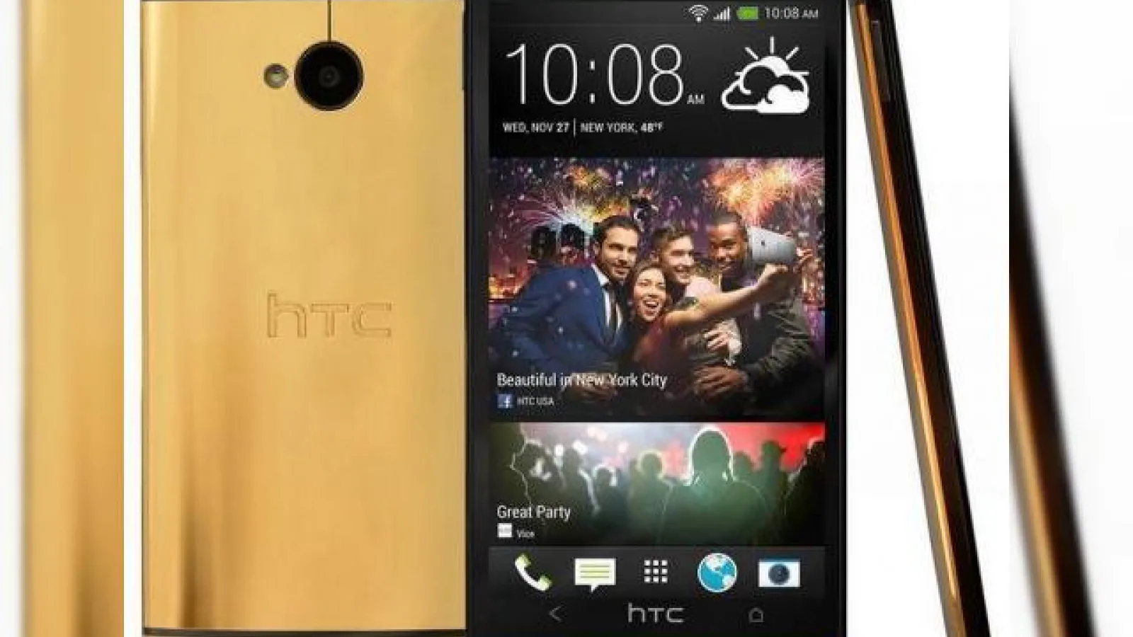 HTC oferă un One M8 realizat din aur de 24 karate ca premiu În cadrul unui concurs