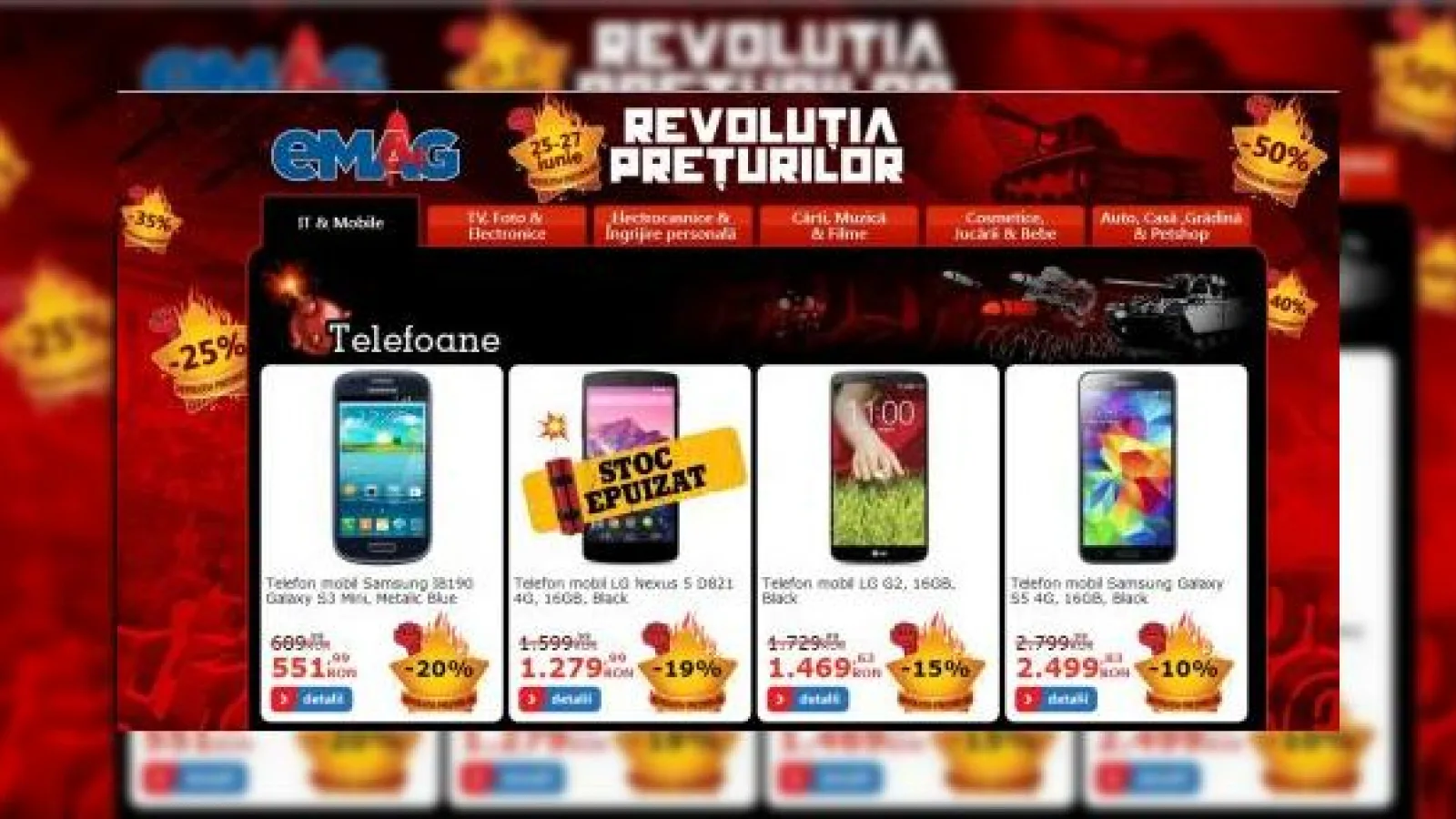 Campania de reduceri “Revoluția prețurilor†organizată de eMAG devine al doilea cel mai de amploare eveniment de shopping după BlackFriday