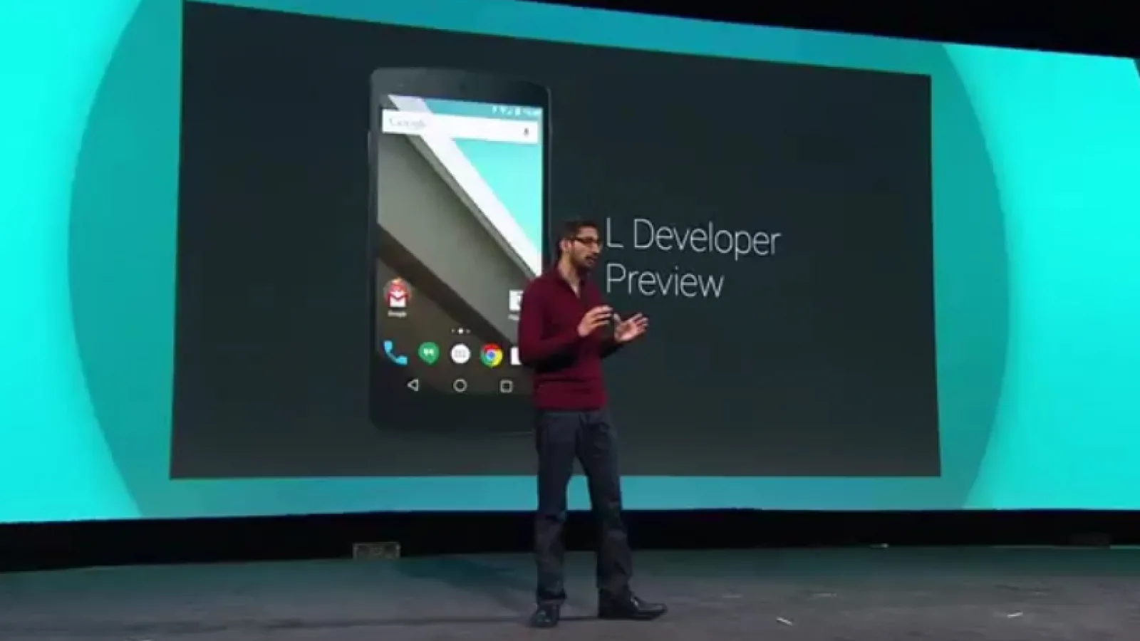 Conferința Google I/O 2014 oferă un teaser al viitoarei versiuni Android denumită pentru moment Android L-release; de asemenea este prezentat și un nou limbaj de design