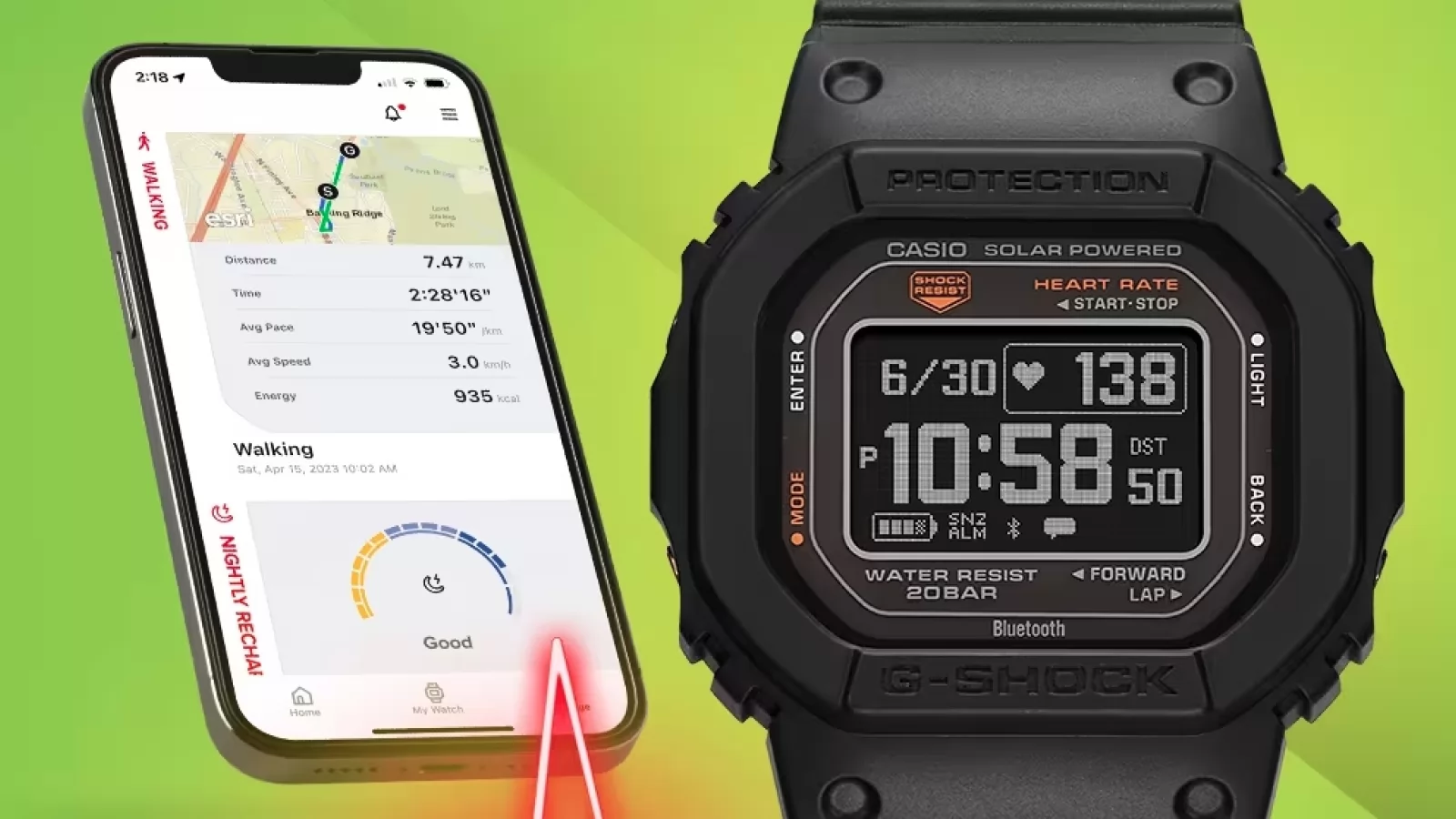 Casio anunţă ceasul hibrid G-Shock DWH5600, cu look clasic, încărcare solară