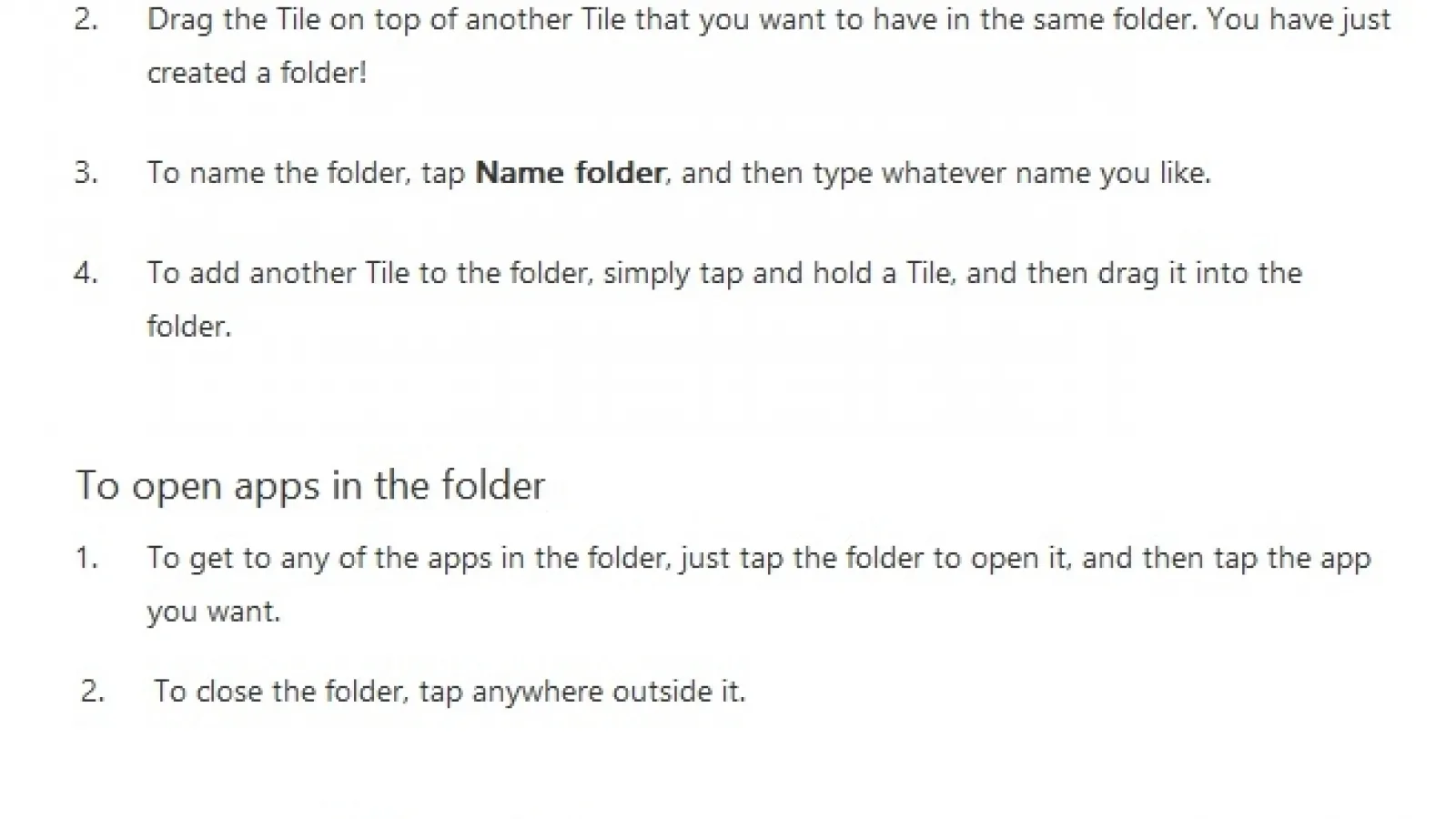 Windows Phone 8.1 va primi suport pentru foldere În Start Screen, create prin drag and drop cu tile-uri peste alte tile-uri