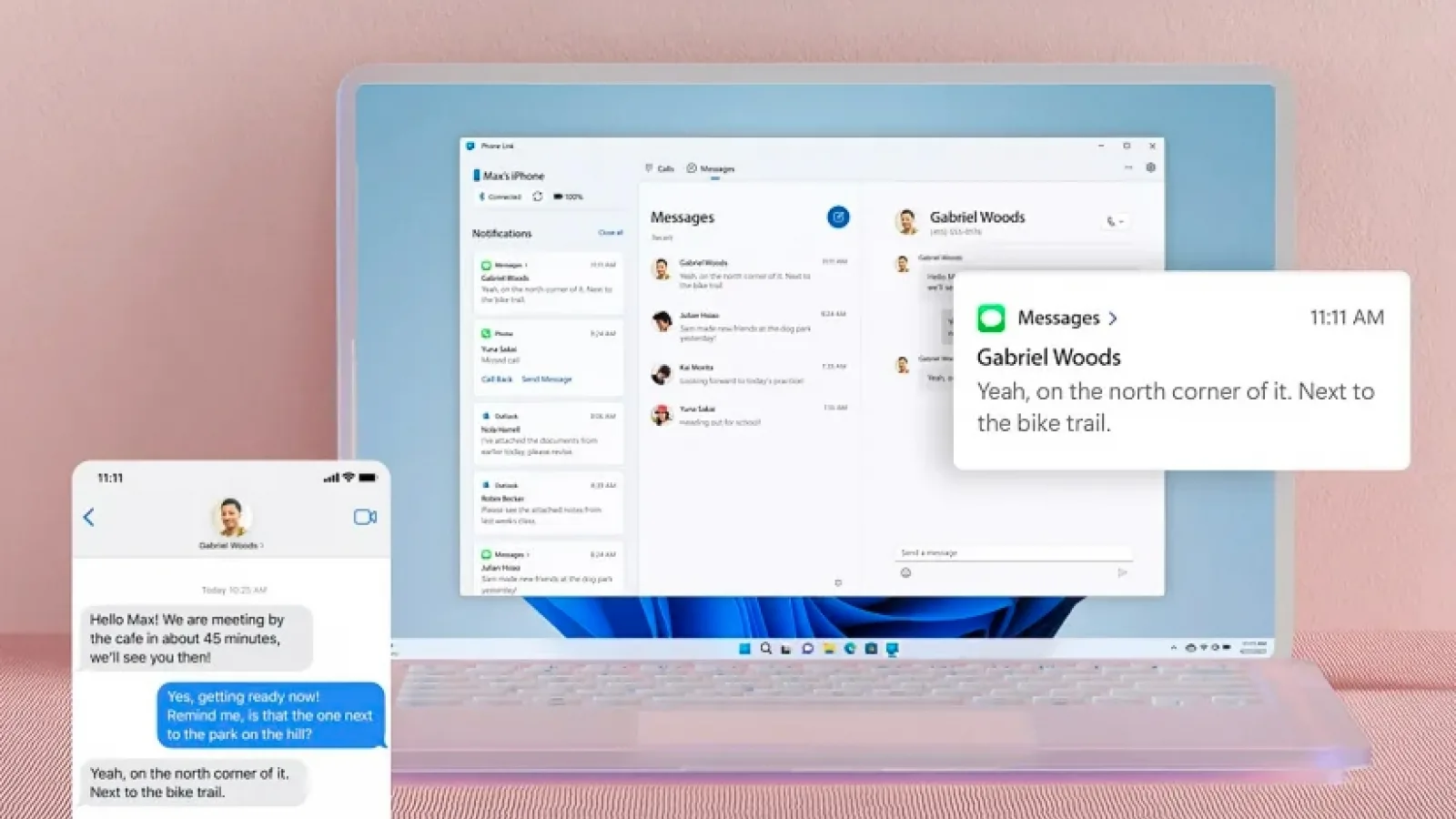 Aplicația Microsoft Phone Link oferă acum suport pentru iPhone în Windows 11