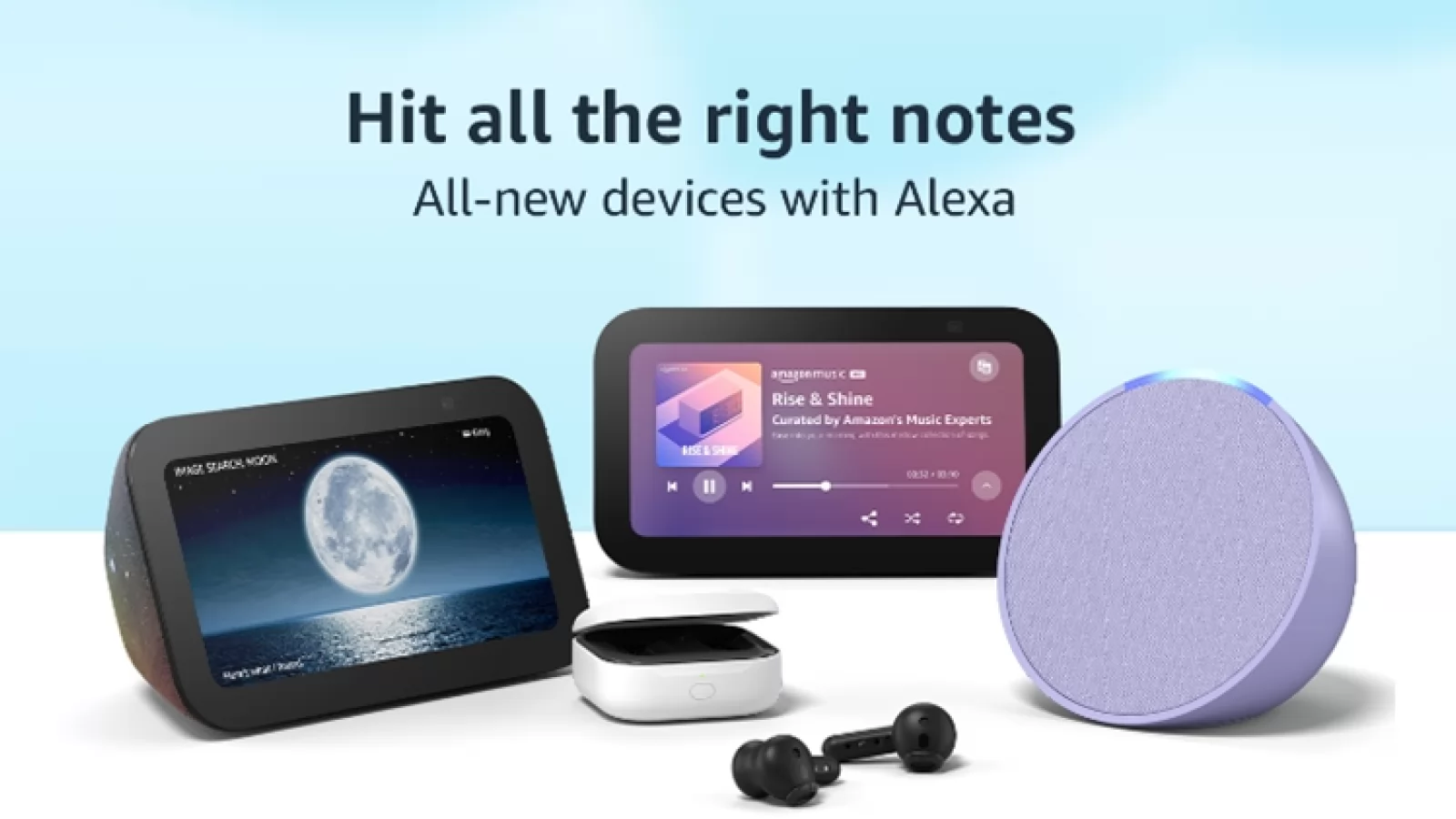 Amazon prezintă noile căști Echo Buds și boxa cu display numită Echo Show 5, disponibilă și în varianta Kids