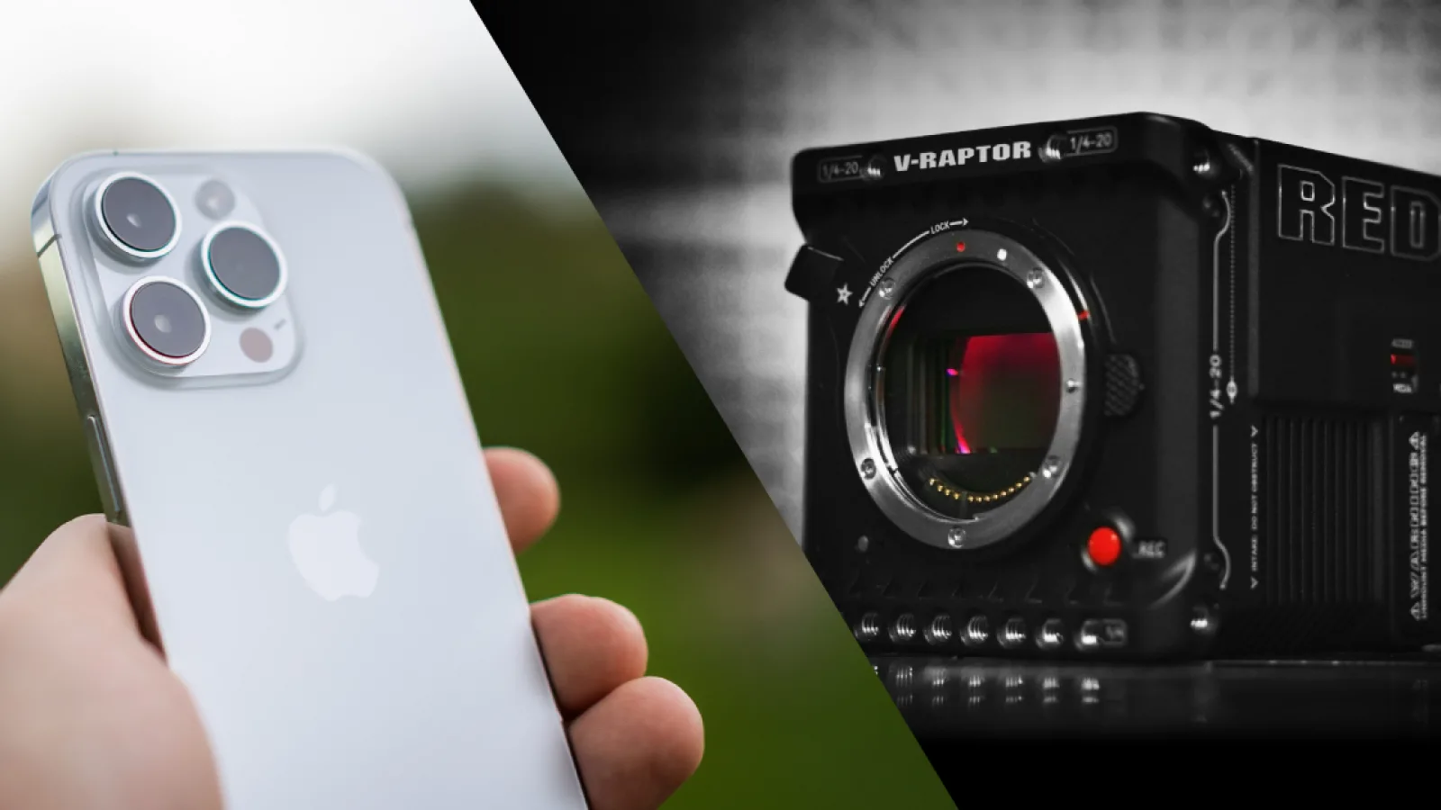 Cameră RED de 50.000 euro versus iPhone 14 Pro Max într-un test în orb inedit (Video)