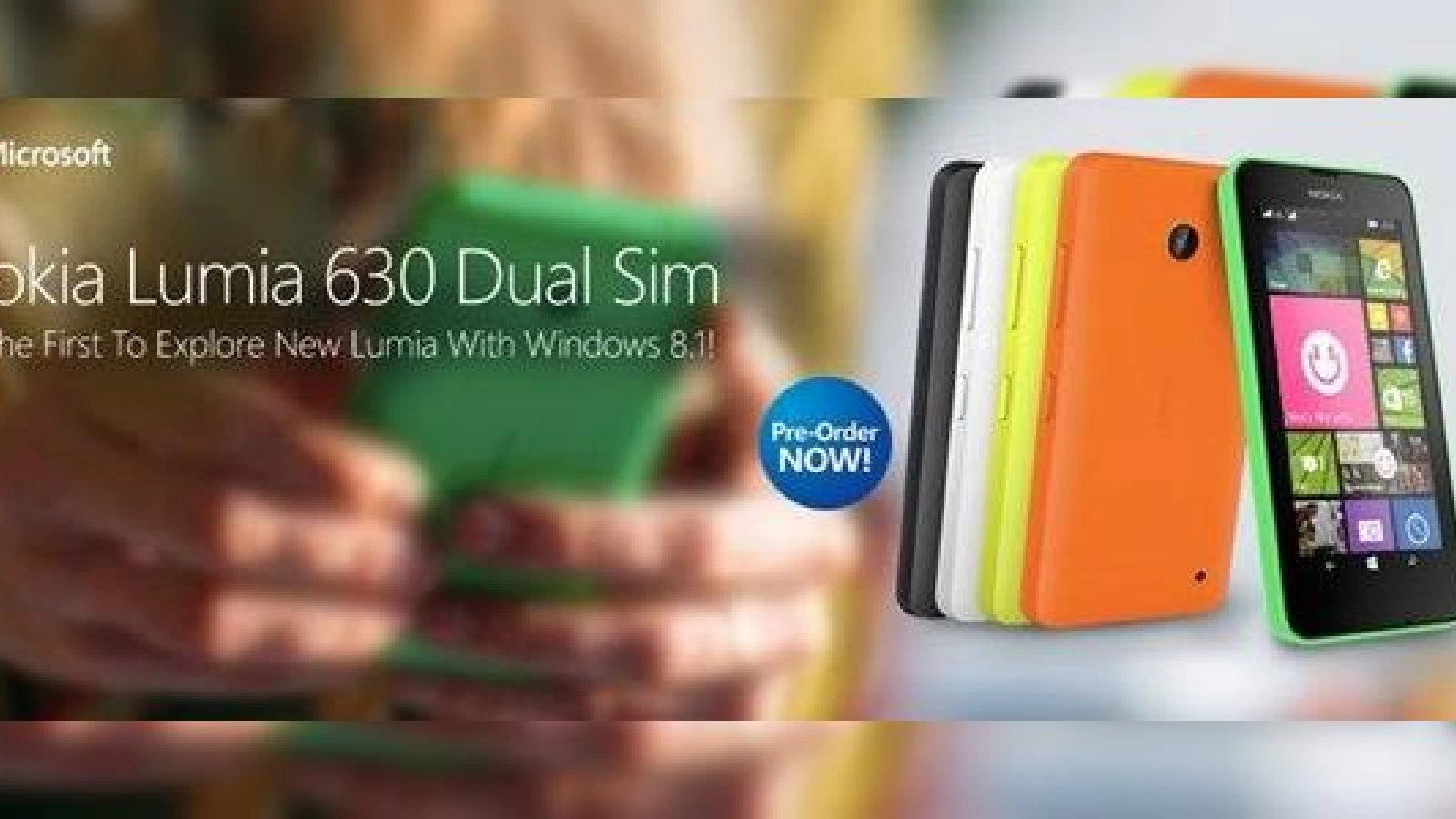 Un misterios tile de mari dimensiuni apare Într-o imagine promoțională cu Nokia Lumia 630; Windows Phone 8.2?