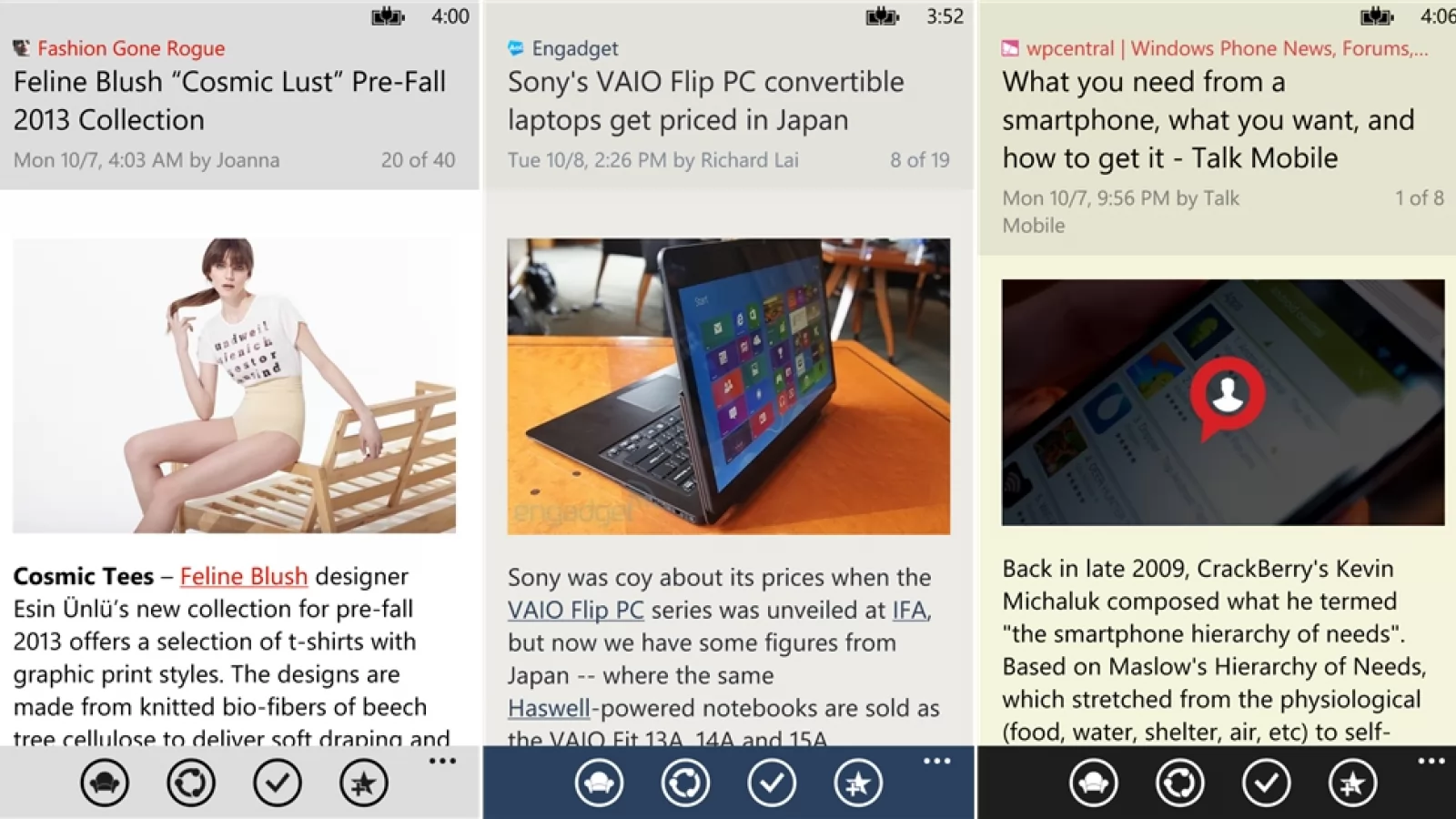 Aplicația Nextgen Reader primește un nou update pentru platforma Windows Phone