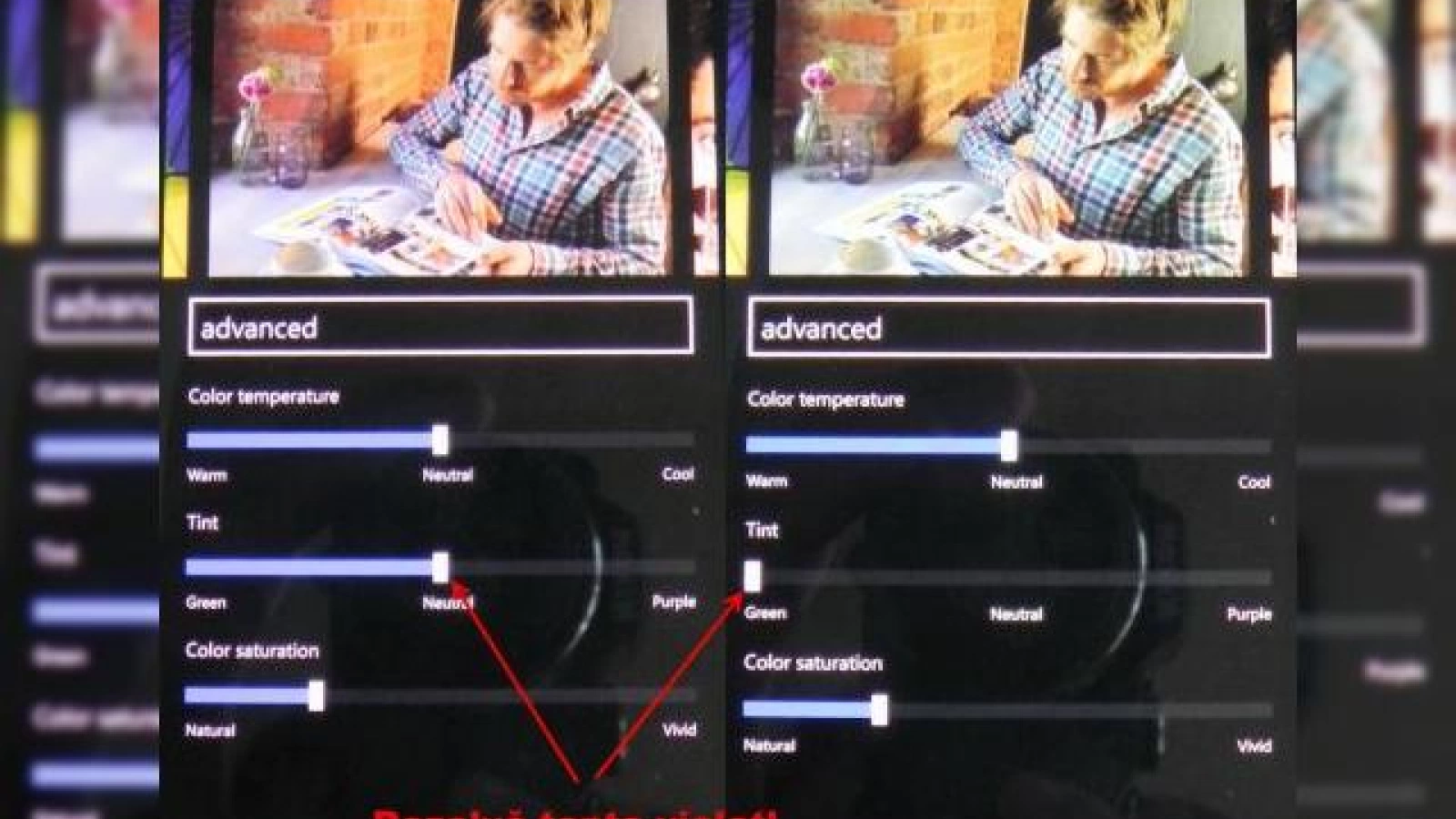 Nokia Lumia 930 are o mică problemă cu nuanța mov a ecranului; Se rezolvă ușor!
