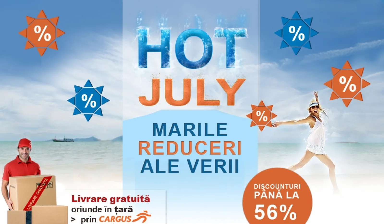 evoMAG.ro anunță oferta de reduceri HOT JULY; discount-uri de până la 800 la smartphone-uri și tablete