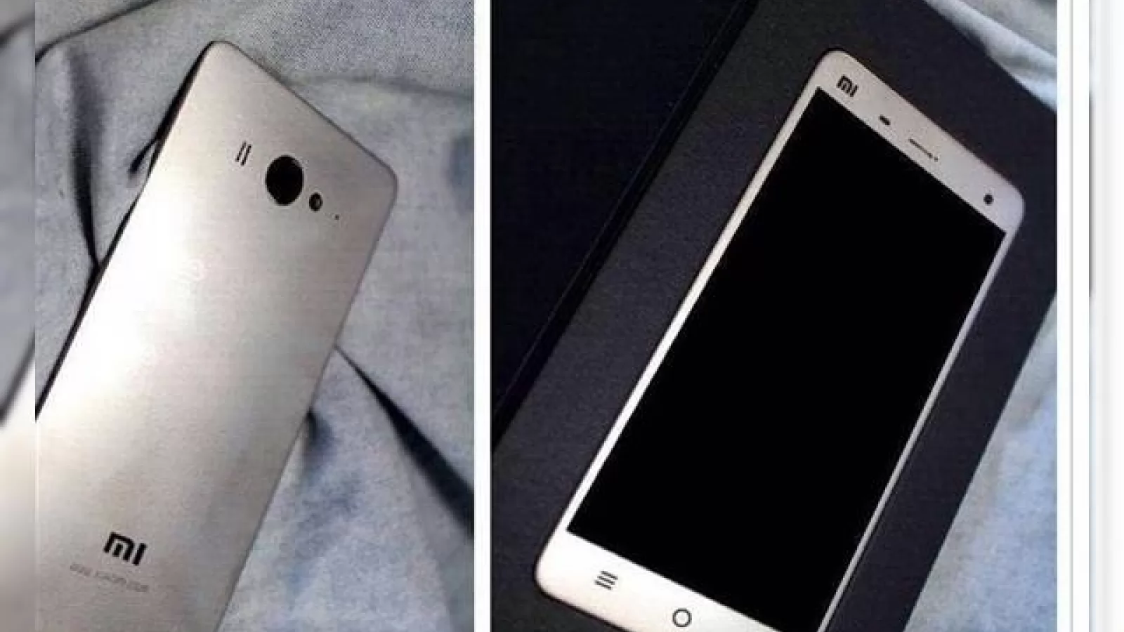 Xiaomi Mi4 este fotografiat din nou, partea din spate cu material ce imita metalul scoasă În evidență