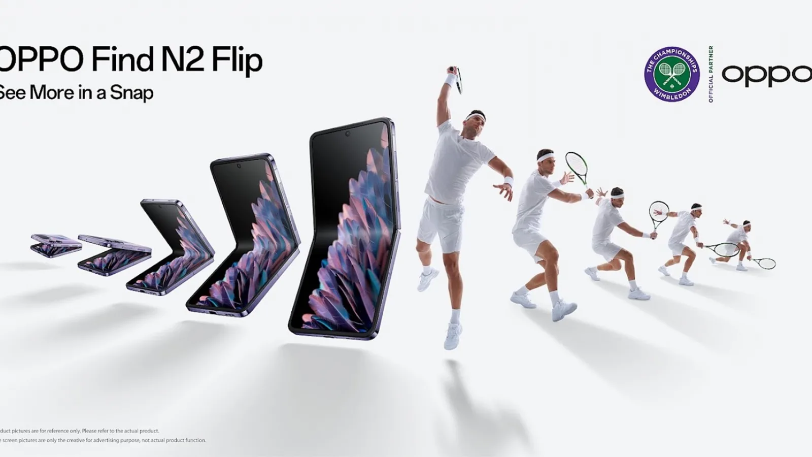 OPPO este partener Wimbledon 2023, iar Find N2 Flip va surprinde momentele speciale ale competiţiei