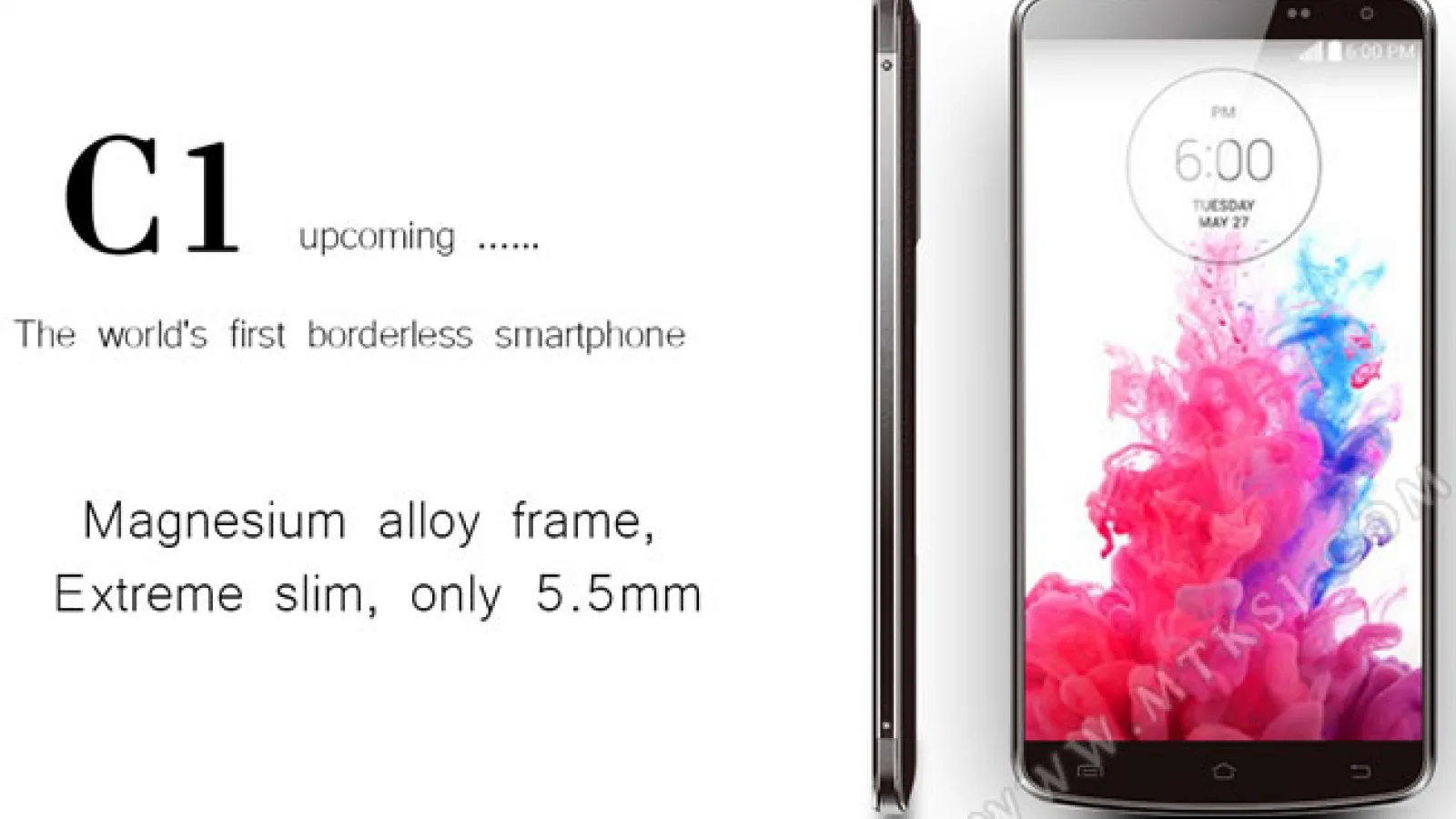 WICO C1 este o clonă de LG G3, cu talie ultrasubțire de doar 5.5 mm