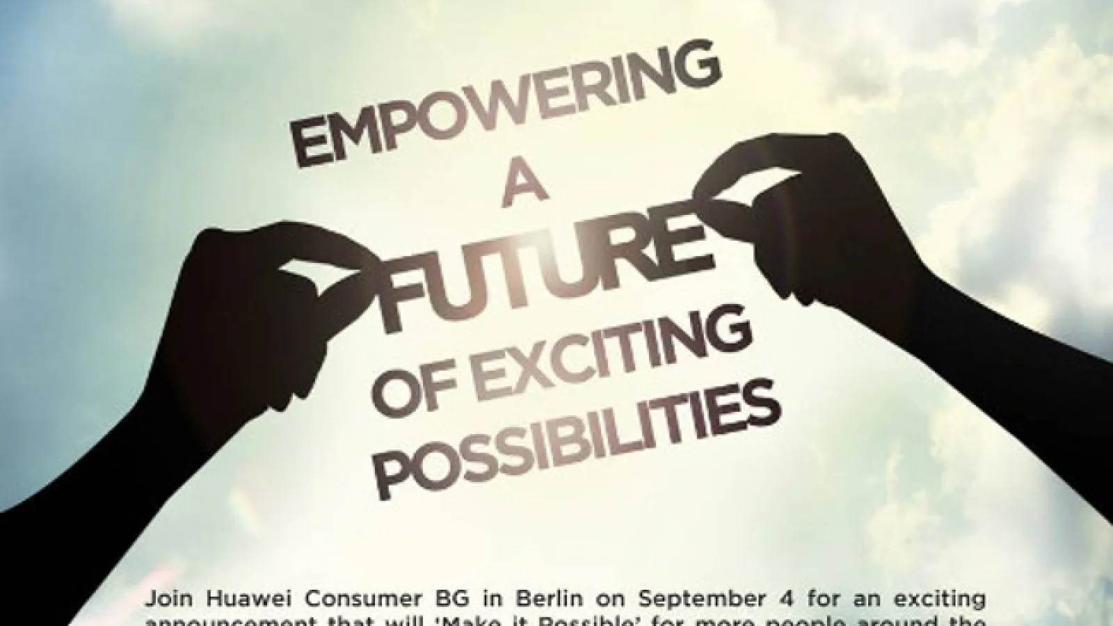 Huawei trimite invitații presei pentru un eveniment programat pe 4 septembrie, În cadrul IFA 2014