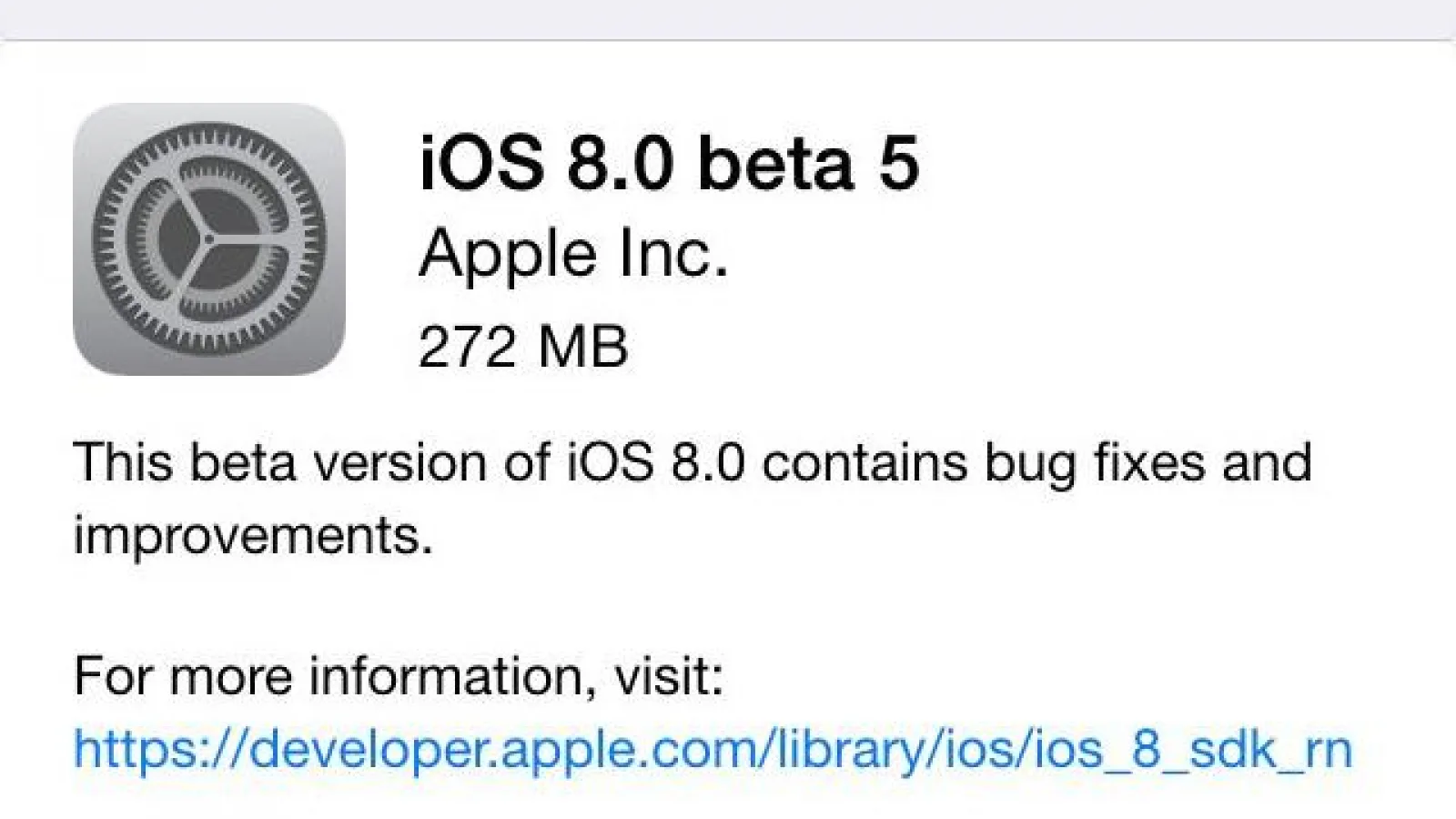 Apple lansează iOS 8 beta 5, disponibil acum pentru dezvoltatori