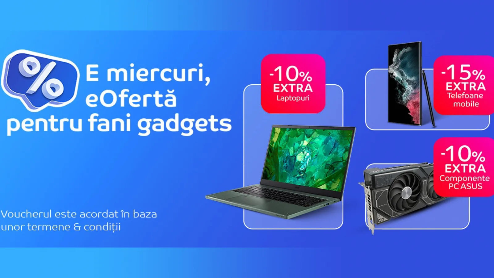 Smartphone-uri, smartwatch-uri, laptopuri și căști wireless acum cu 15% extra-discount la eMAG: Recomandări de achiziție