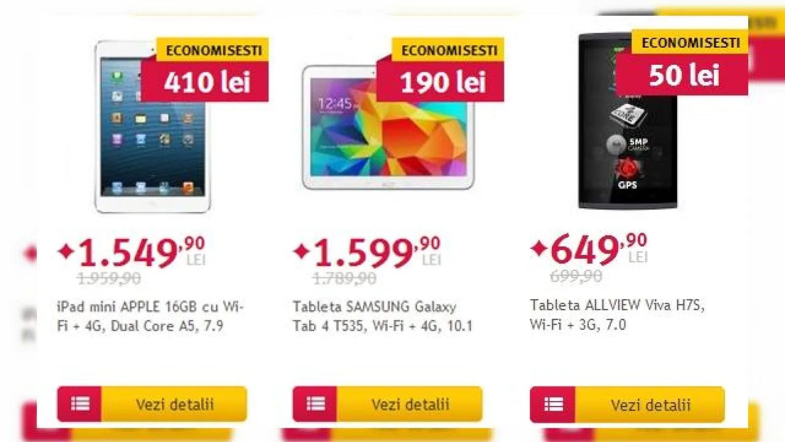 Altex oferă tablete la prețuri reduse prin intermediul campaniei Black Friday de Vară
