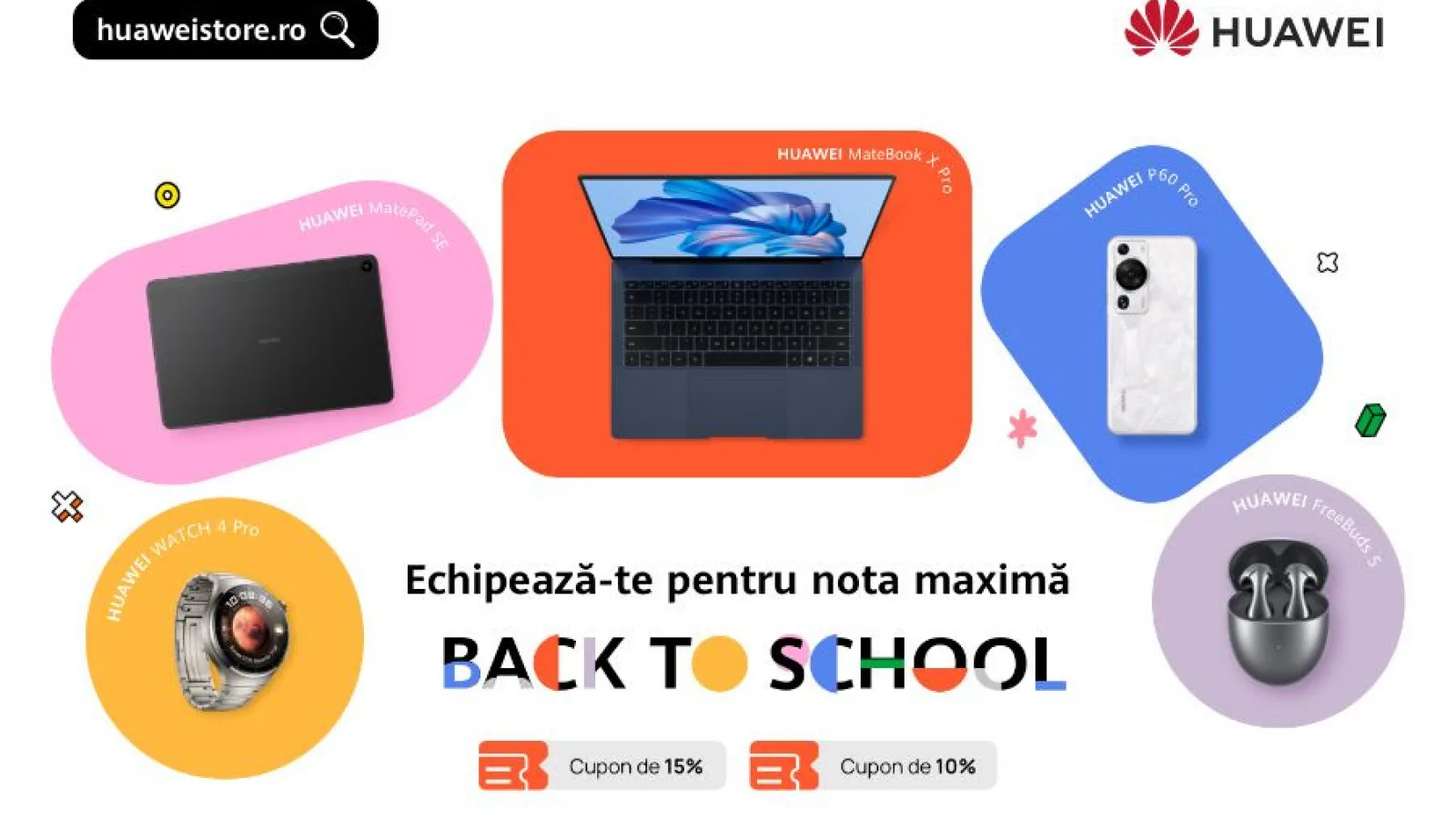 Back to School 2023: Huawei anunţă reduceri la gadgeturi pentru şcoală şi universitate (Oferte)