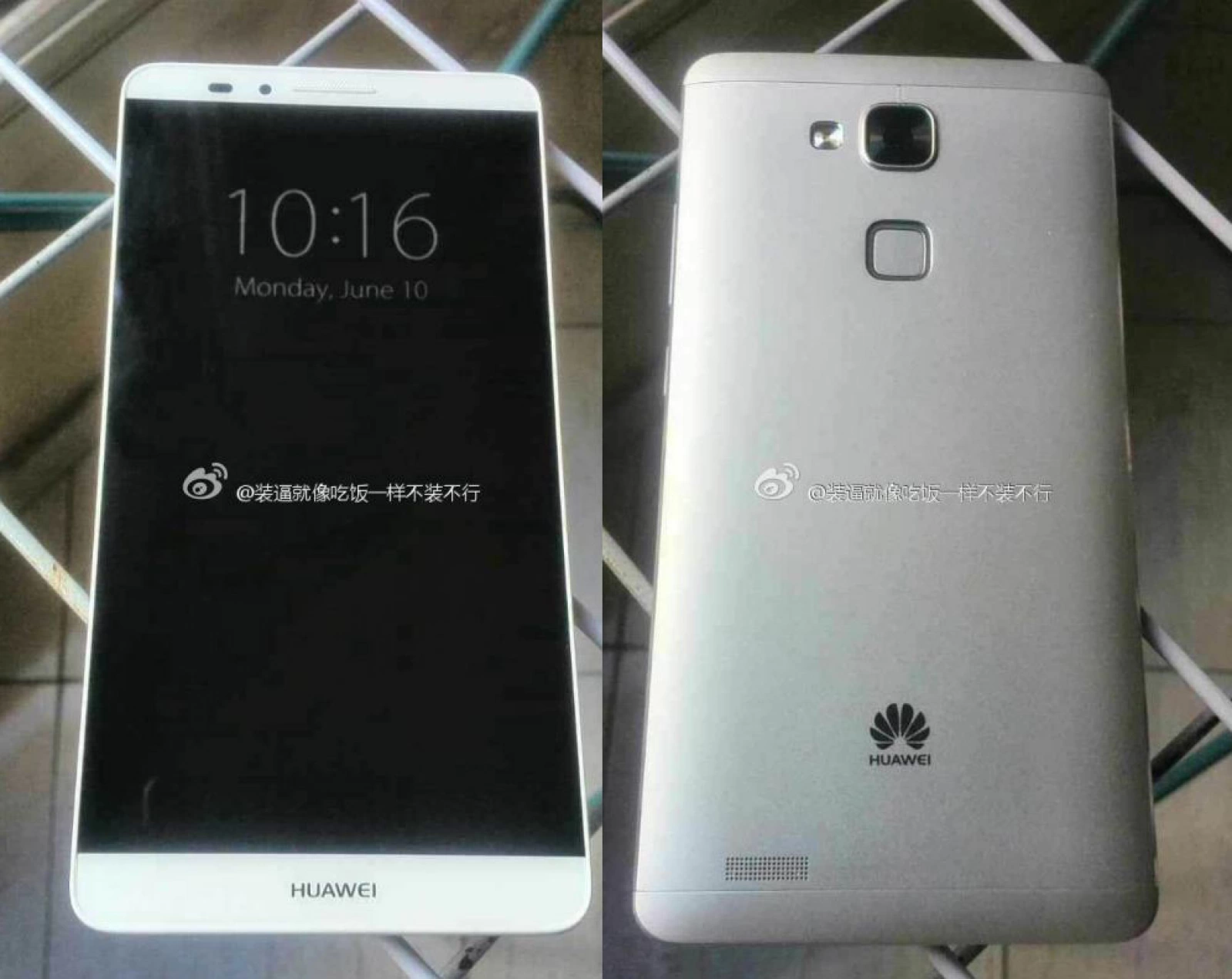 Huawei Ascend Mate 7 fotografiat Într-o galerie hands on, confirma prezența unui scanner de amprente la bord