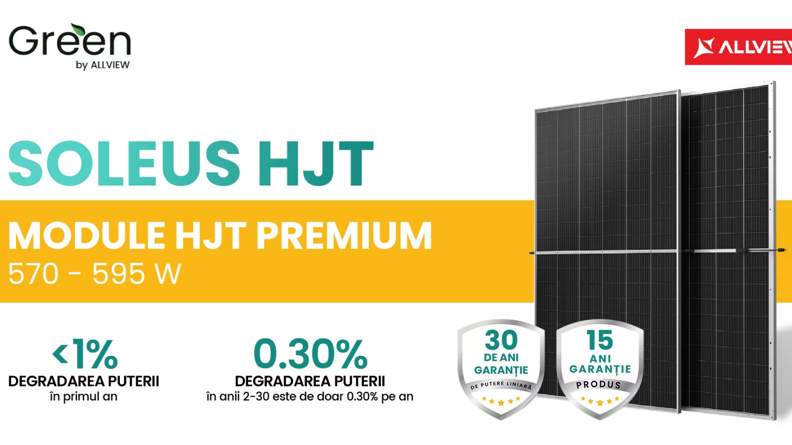 Visual Fan lansează noua gamă de panouri fotovoltaice Allview Soleus HJT cu eficiență sporită și garanție extinsă la 15 ani