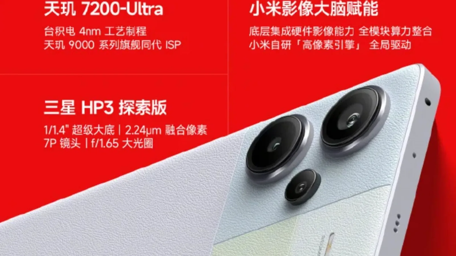 Redmi Note 13 Pro+ are detalii despre cameră şi procesor dezvăluite de teasere