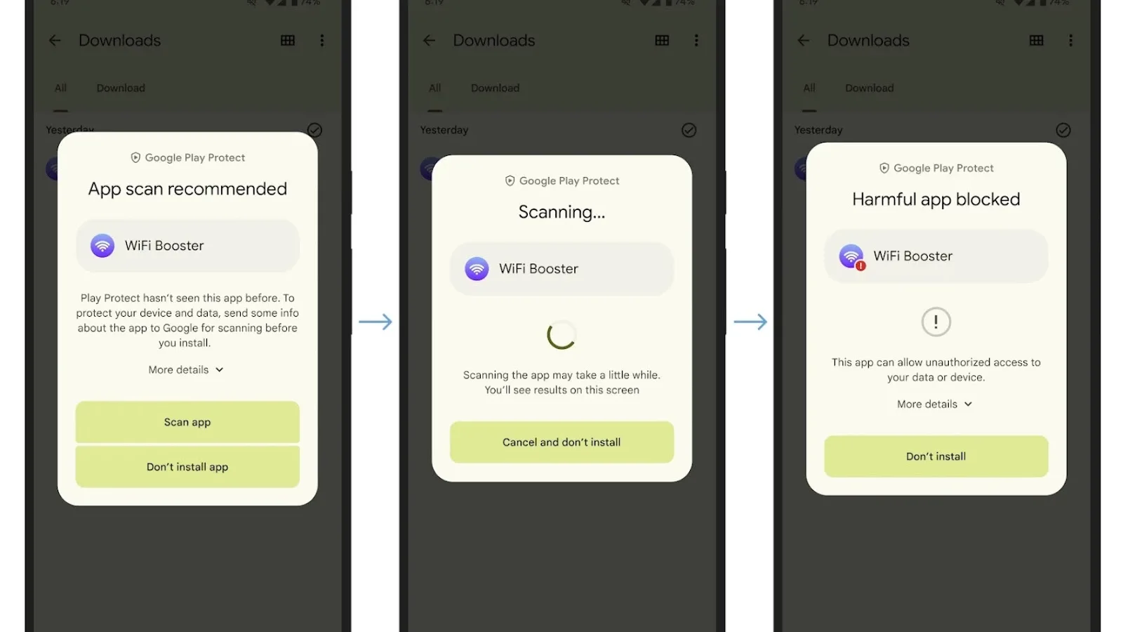 Google începe să scaneze şi aplicaţiile din afara Play Store, instalate din APK