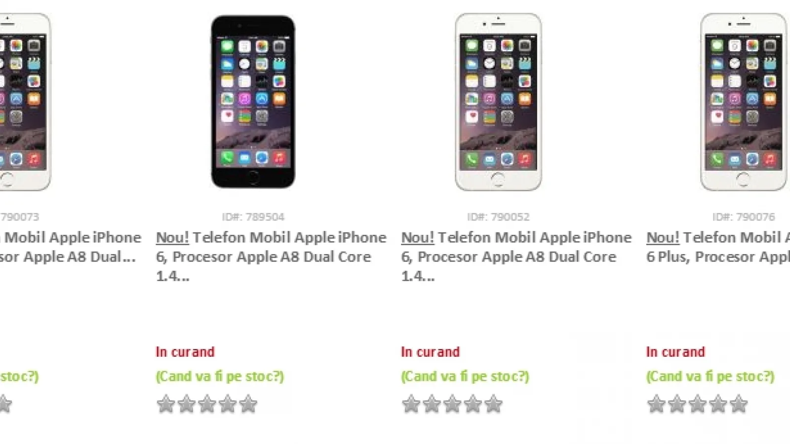 Apple iPhone 6 și iPhone 6 Plus ajung a fi listate și de către evoMAG, respectiv MarketOnline.ro