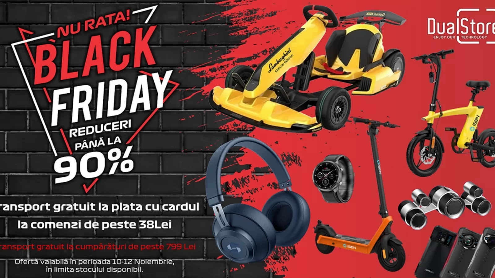 Black Friday 2023 la DualStore începând din 10 noiembrie; Aflăm care sunt produsele vedetă!