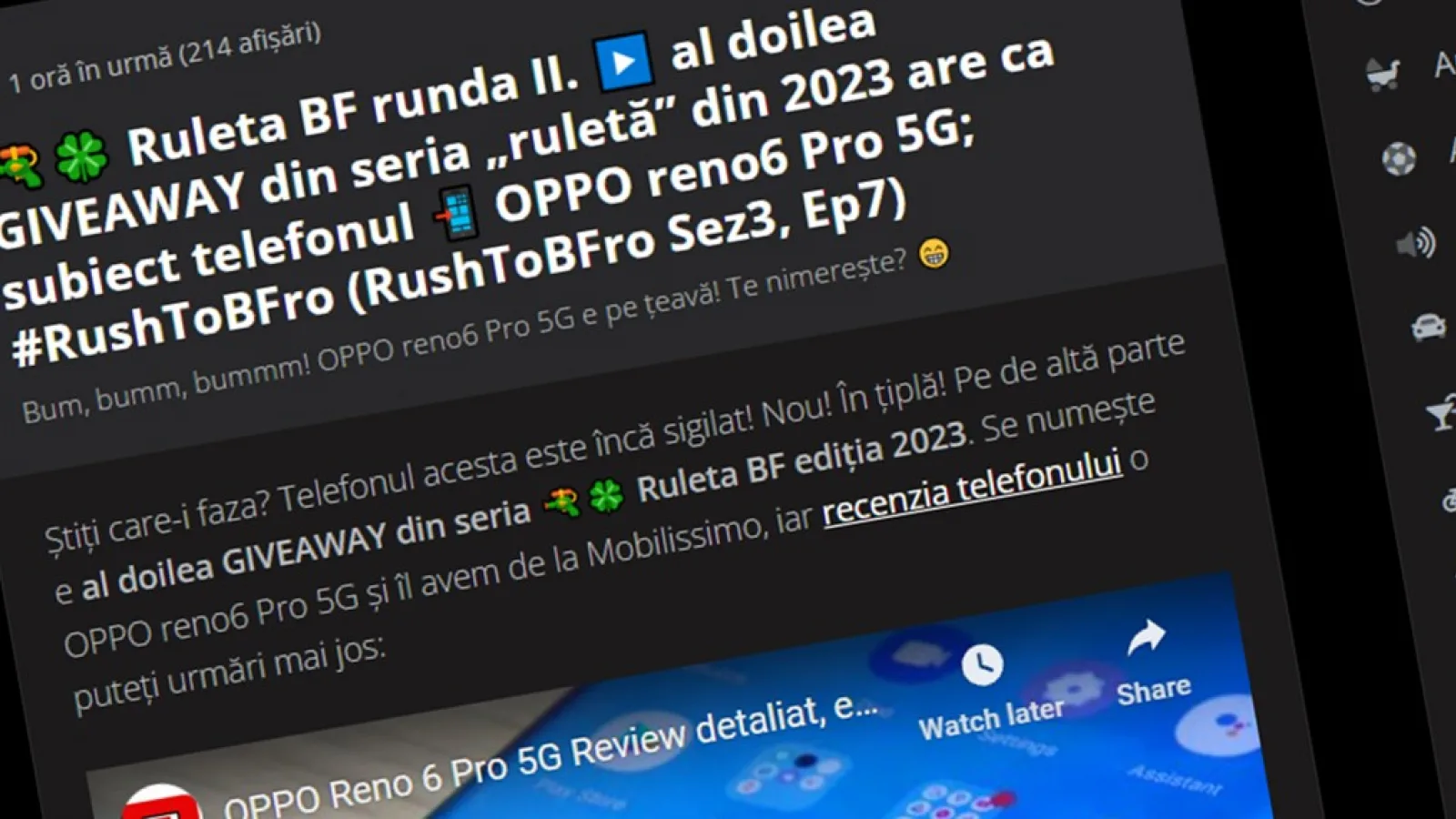 Cum câștigi de Black Friday cu Mobilissimo și BF.ro! Participă la concursul RULETA