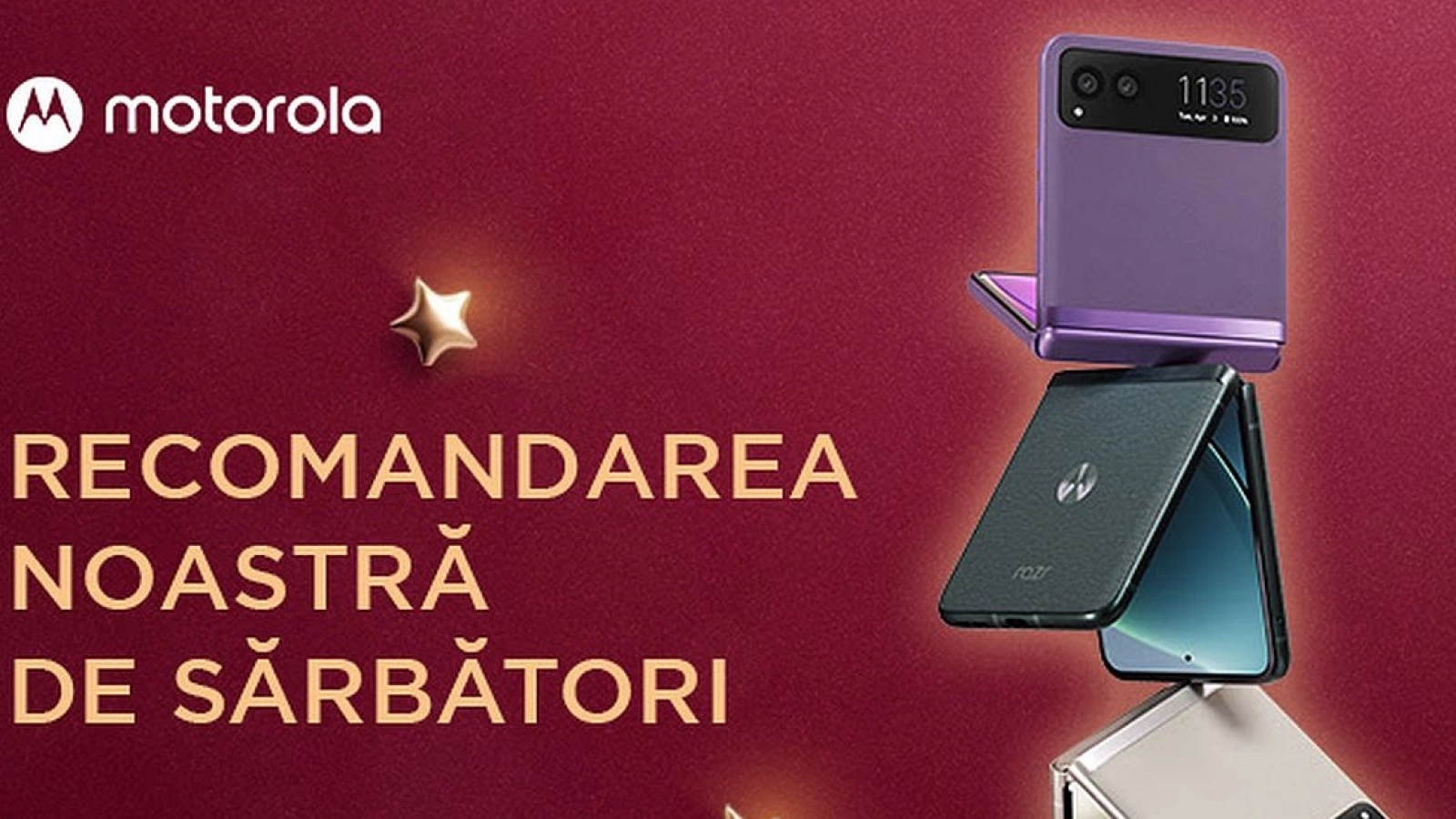Motorola RAZR 40 primeşte un super preţ de Crăciun; Ai nevoie de un cod pentru ofertă