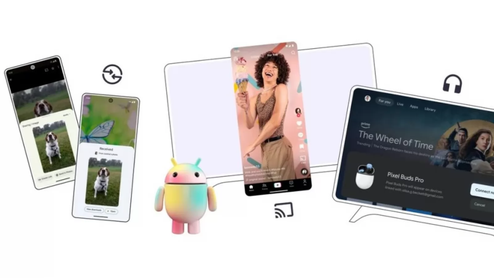 CES 2024: TikTok suportat de Chromecast, Google şi Samsung lansează Quick Share + alte noutăţi Google