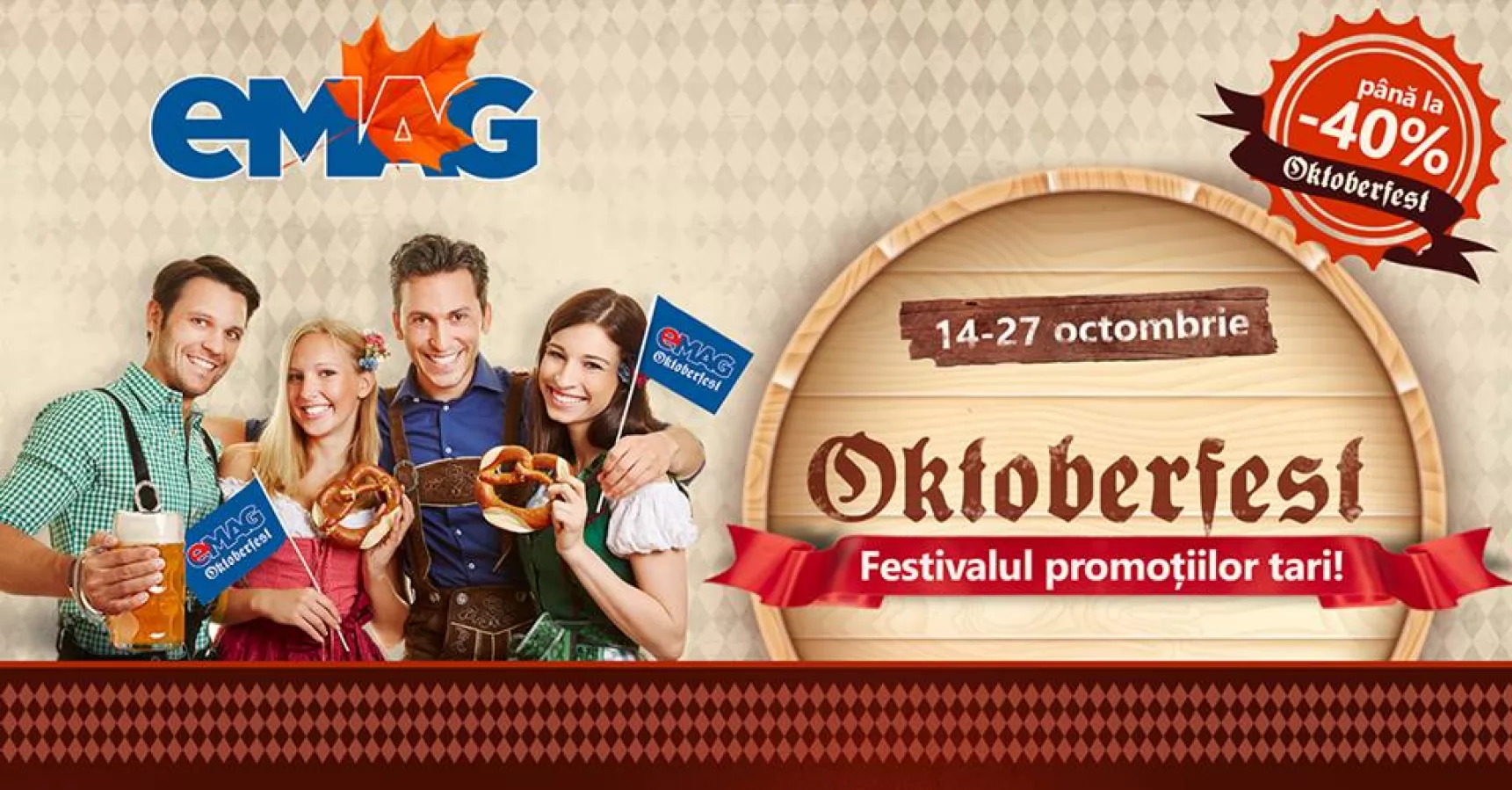 eMAG dă startul campaniei de reduceri Oktoberfest; iată cele mai atractive 3 smartphone-uri din ofertă!