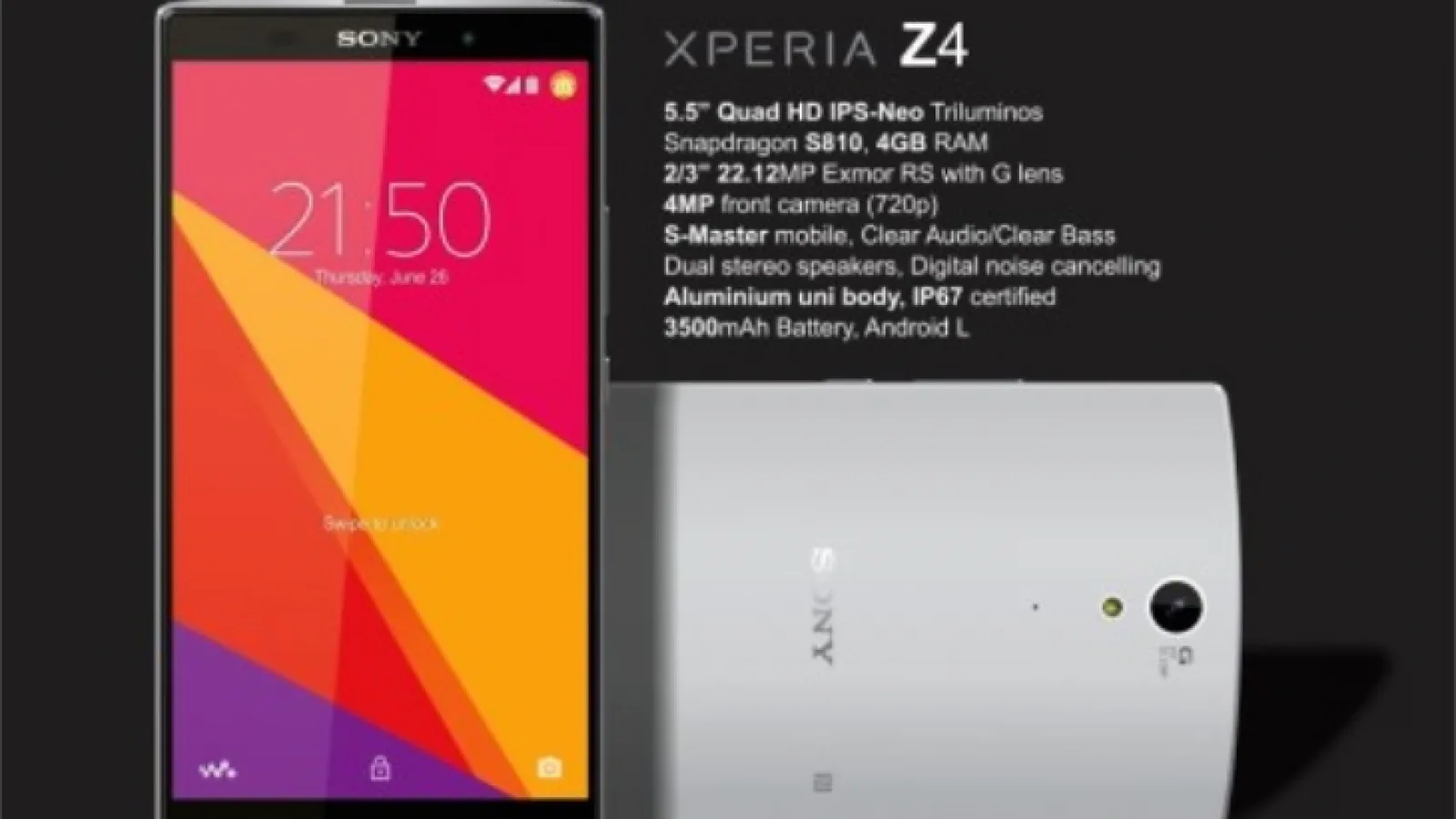 Sony Xperia Z4 are deja specificațiile scăpate pe web, va fi singurul flagship Sony pe 2015