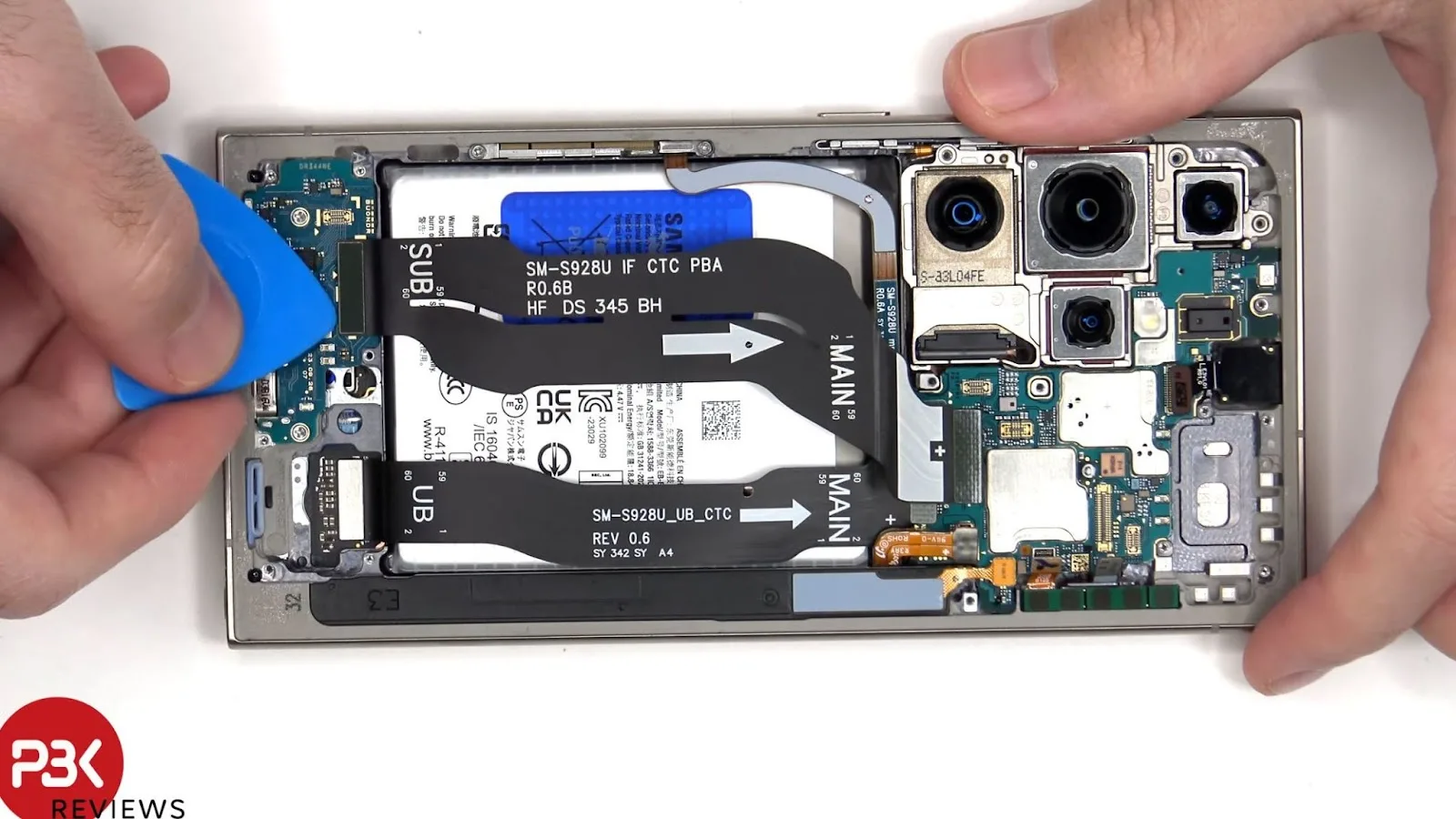 Samsung Galaxy S24 Ultra ia notă foarte mare la uşurinţă de reparare; Iată-l desfăcut! (Video)