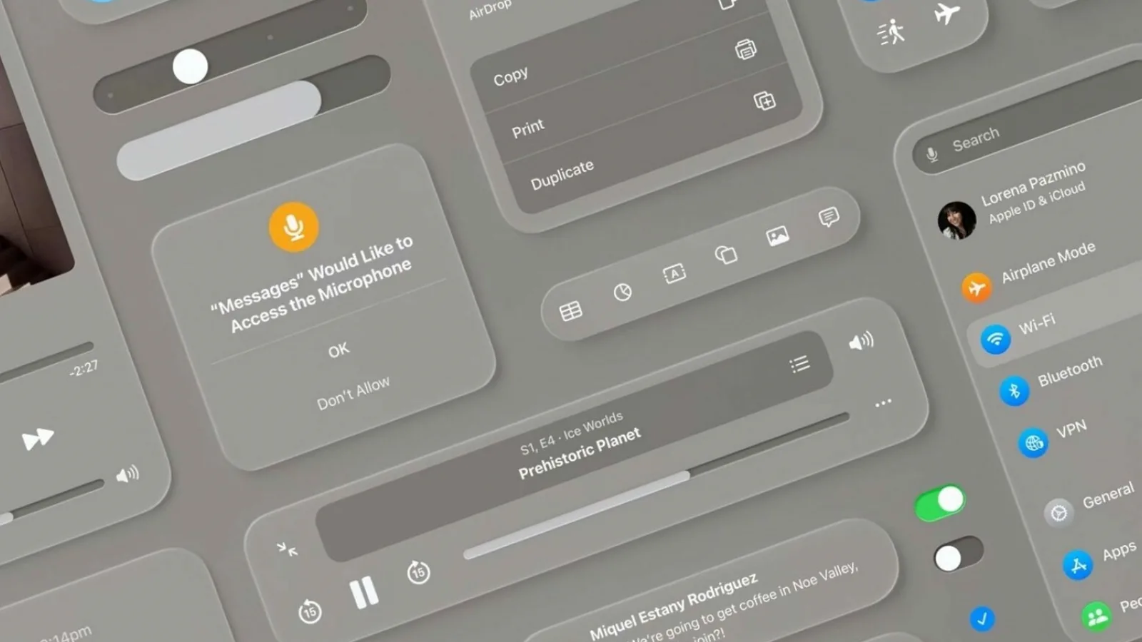 iOS 18 ar putea aduce elemente noi de UI / UX, inspirate de noul visionOS
