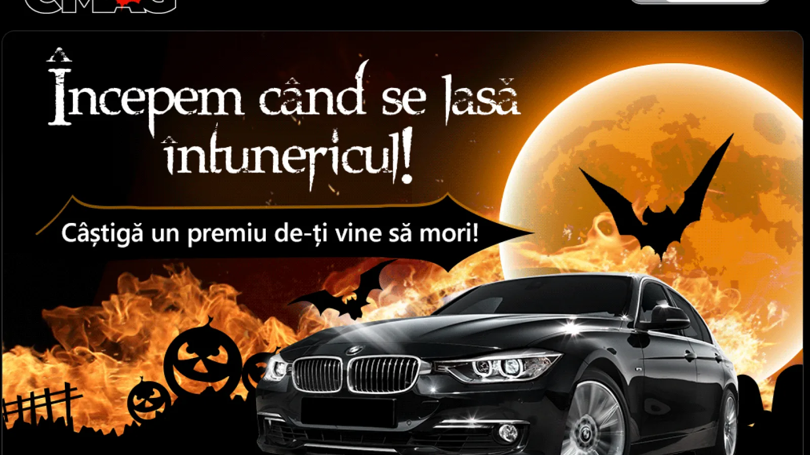 eMAG.ro anunță "o noapte crimininală", cu prețuri atractive și premiu o mașină BMW!