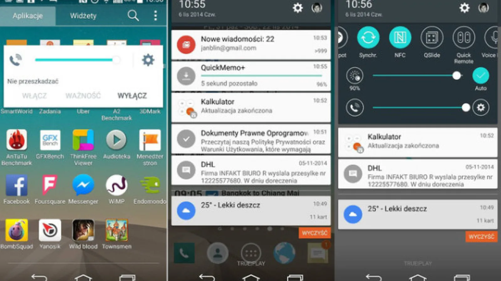 Iată cum arată Android 5.0 pe LG G3, sub forma unor capturi de ecran