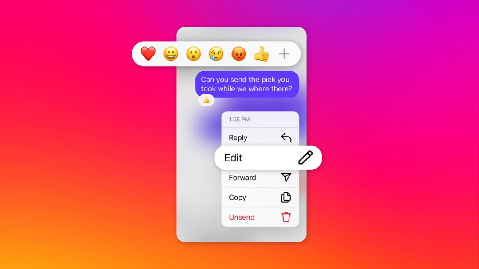 Instagram introduce noi funcții de mesagerie: editare, fixare conversații și teme