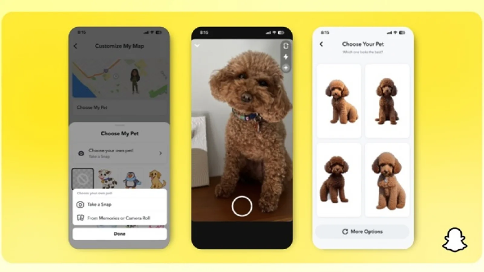 Snapchat îți permite acum să îți transformi animalul de companie în asistent AI