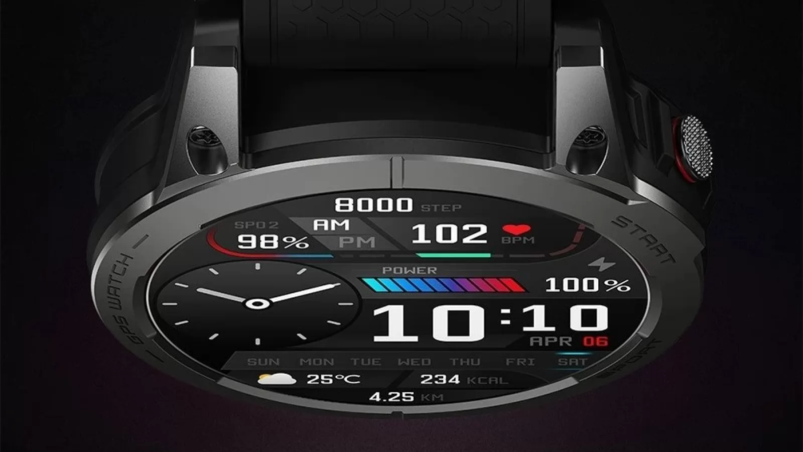 Smartwatch-ul Zeblaze Stratos 3 cu GPS și ecran AMOLED poate fi al tău pentru sub 300 de lei pe GeekBuying