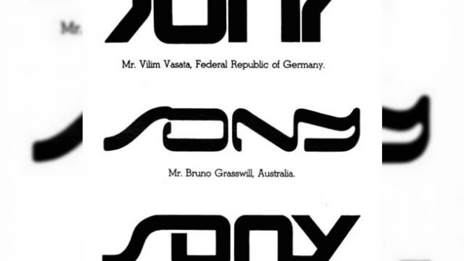 Sony ar fi putut trece la alt logo in anii 80; Designerii au oferit multe alternative, dar nici una nu a caștigat... Iată propunerile!